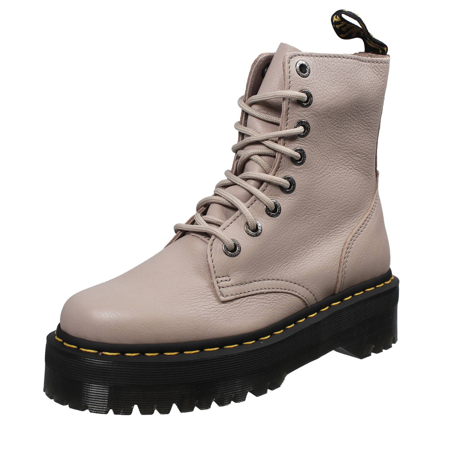 DR. MARTENS Jadon III - Leder-Plattform-Amphibien Pisa Damen beige