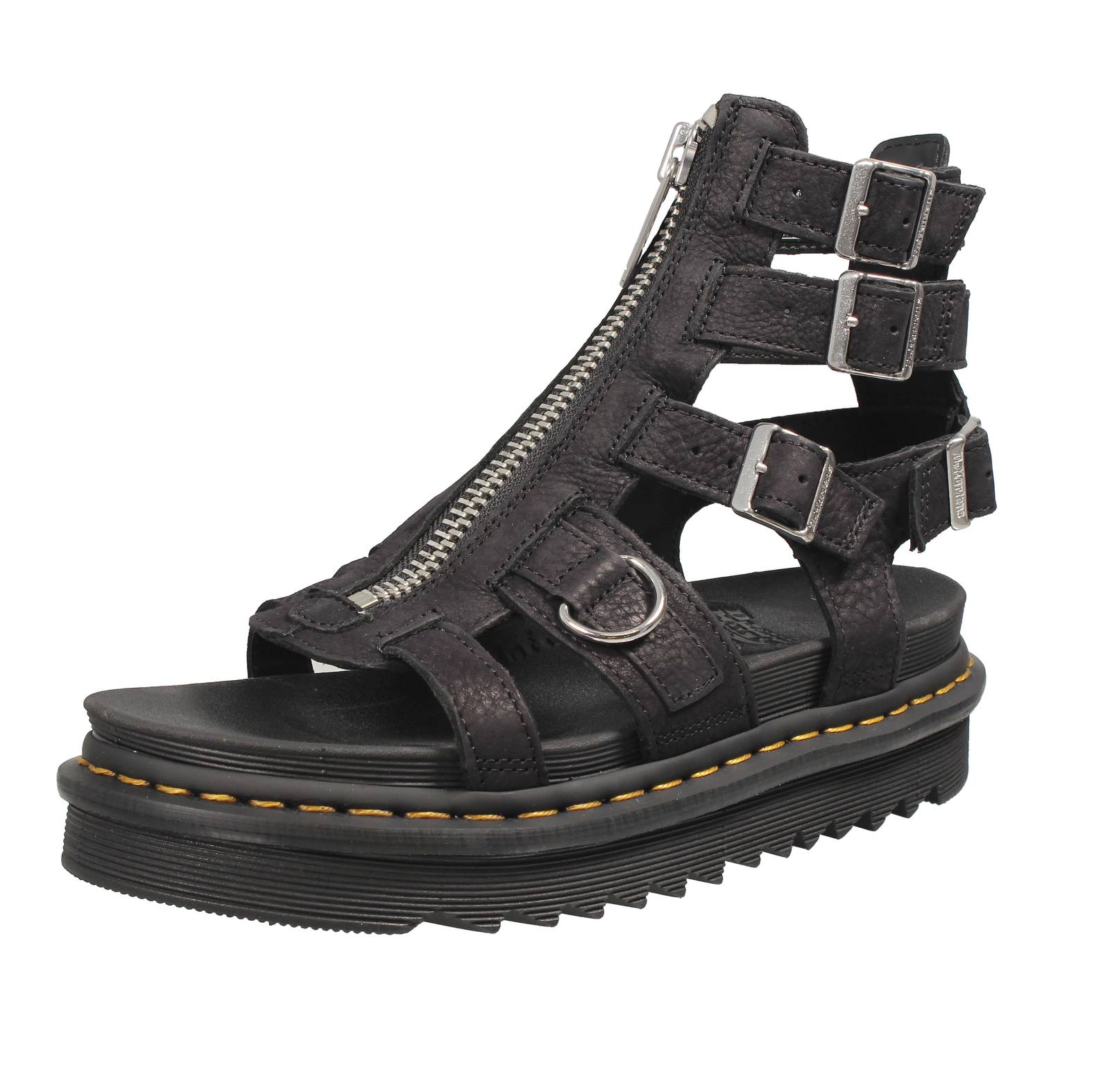 Платофирма доктора Мартенса Олсона - Сандали в Нубук Неро - Донна Скарпе Сандали