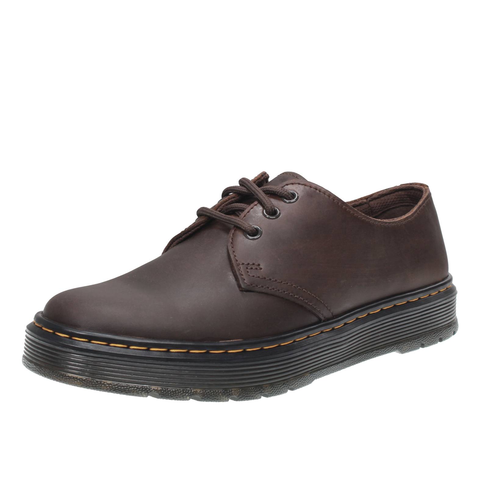 DR. MARTENS Brooklin Low - Verrücktes Pferd Herren dunkelbraun Foto 1