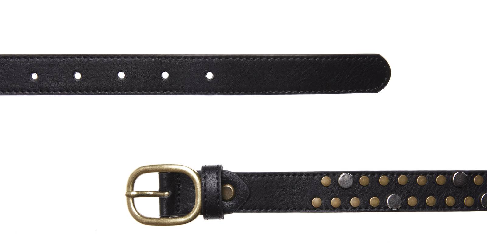 Парижский лесоруб - Коллекция Cintura Con Borchie Nero - Taglia 120 Accessori Donna Cinture