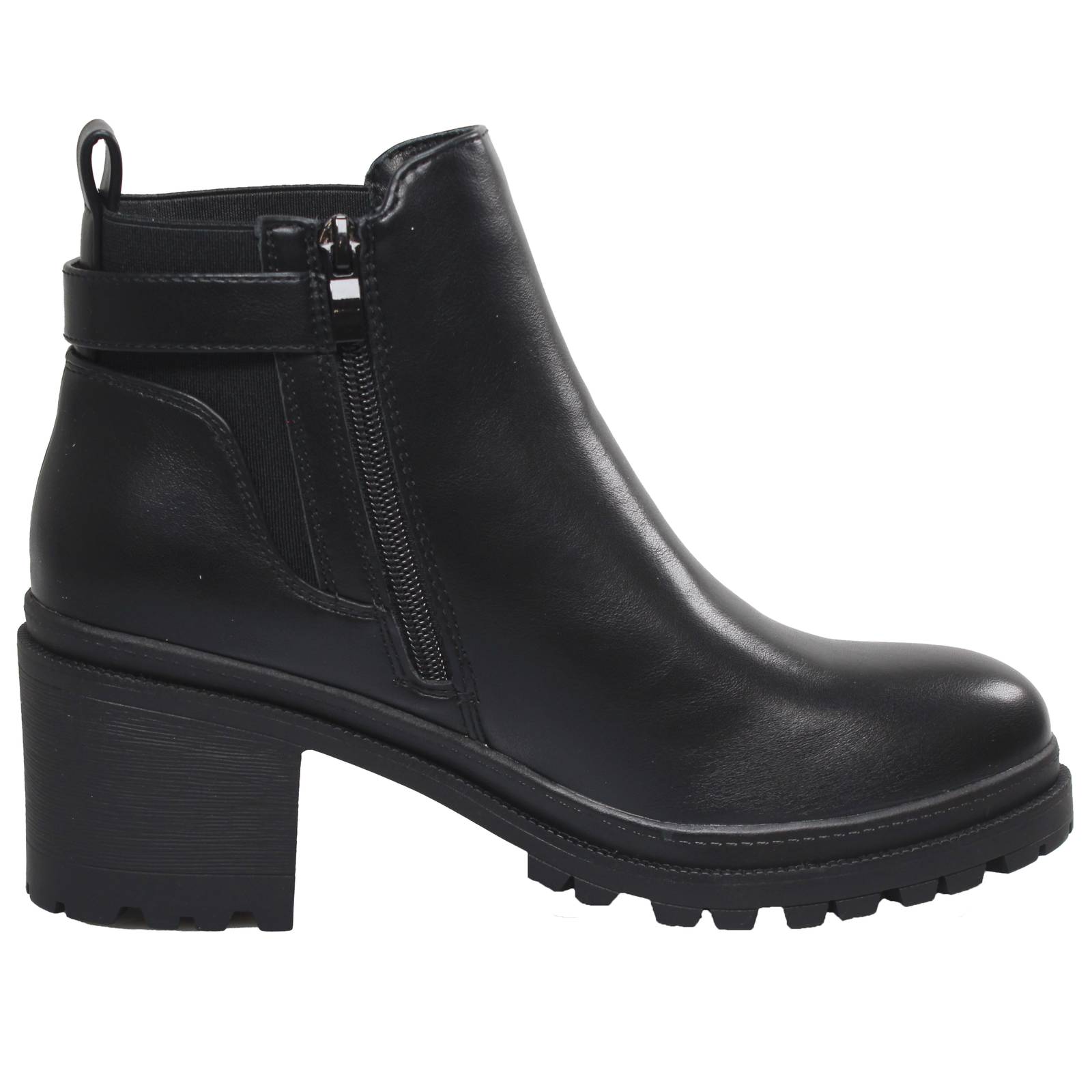 GALIA Bottines à talons et à fermeture éclair Femme noir Photo 2