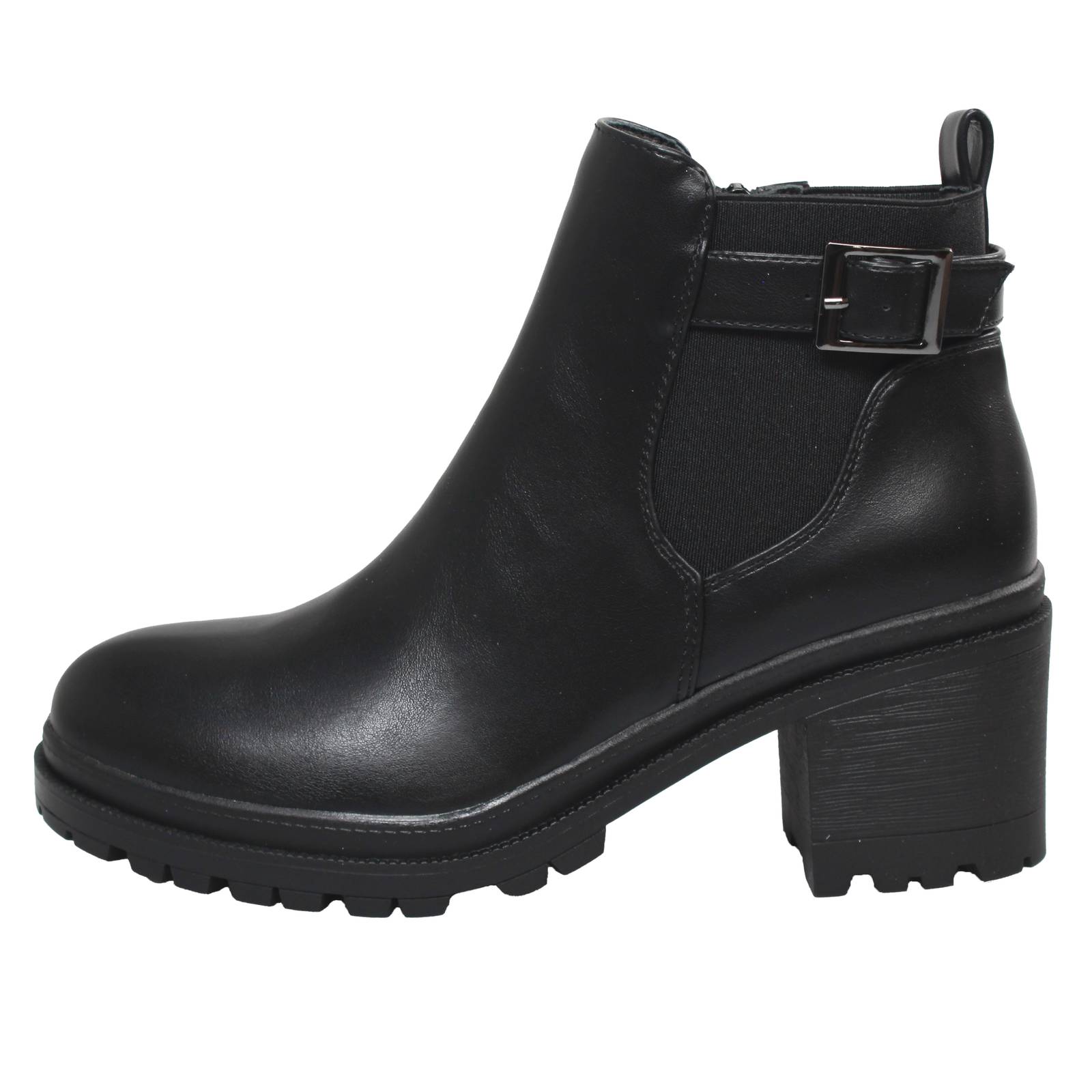 GALIA Bottines à talons et à fermeture éclair Femme noir Photo 3
