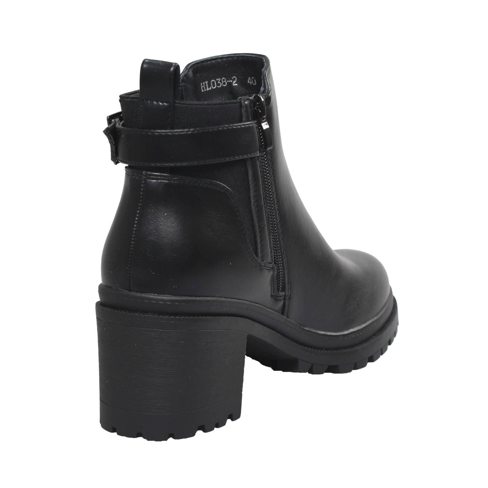 GALIA Bottines à talons et à fermeture éclair Femme noir Photo 4