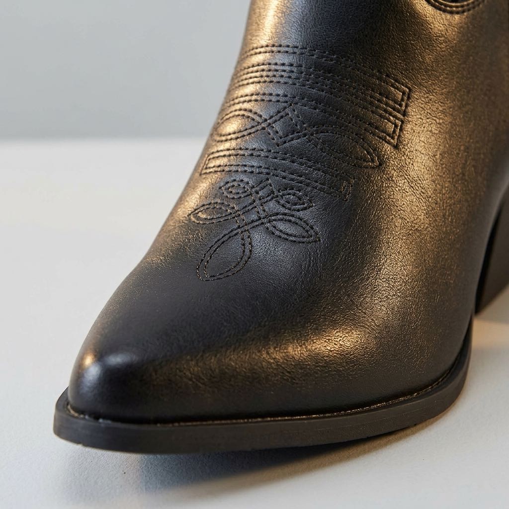 GALIA Bottines texanes à fermeture éclair Femme noir Photo 5