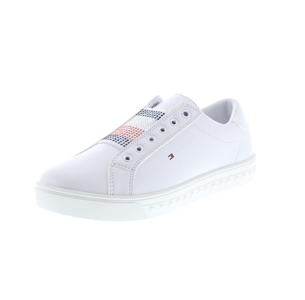 tommy hilfiger all white sneakers