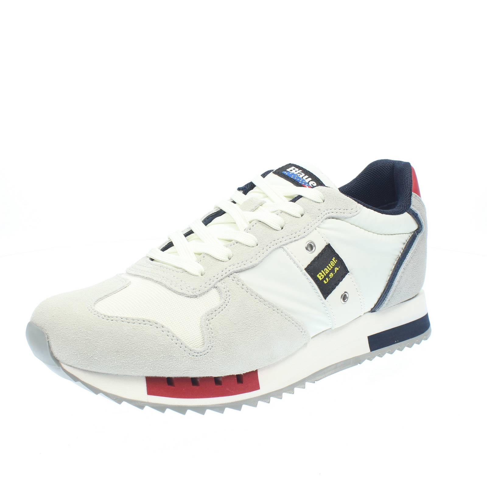 Blauer Queens - Кроссовки из замши и нейлона Bianco - Кроссовки Uomo Scarpe