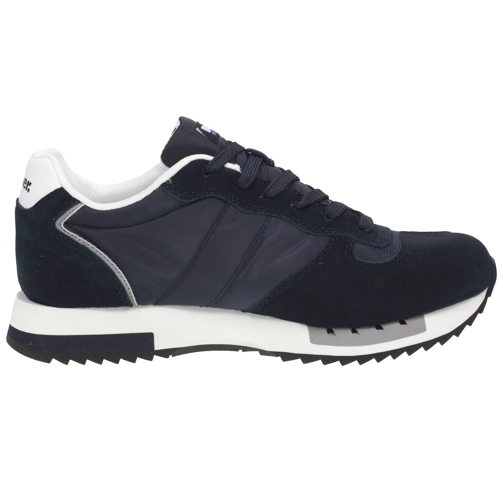 BLAUER Queens - Low Sneakers in Suede and Nylon Man blue Photo 2