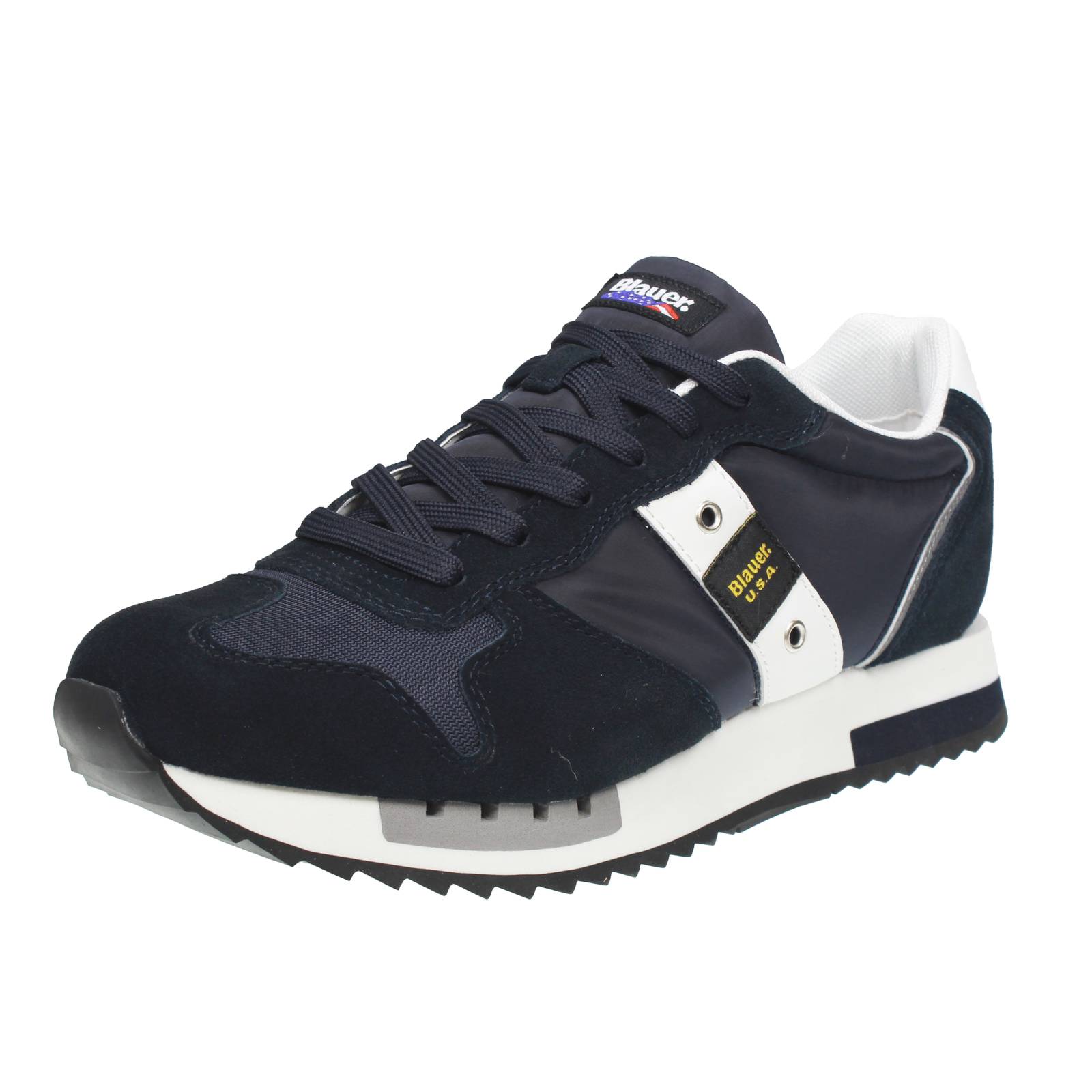 BLAUER Queens - Sneakers basses en daim et nylon Homme bleu
