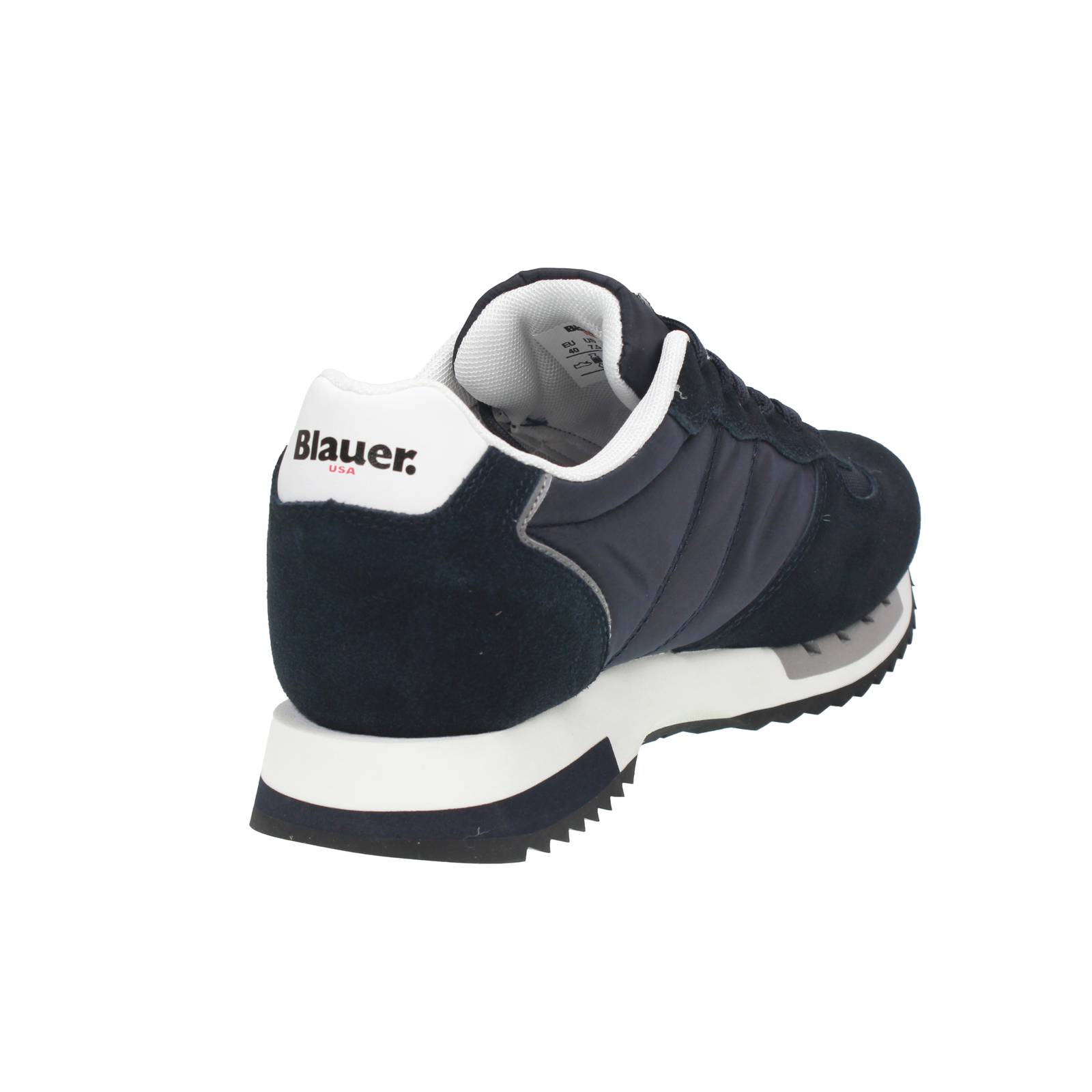 BLAUER Queens - Low Sneakers in Suede and Nylon Man blue Photo 4