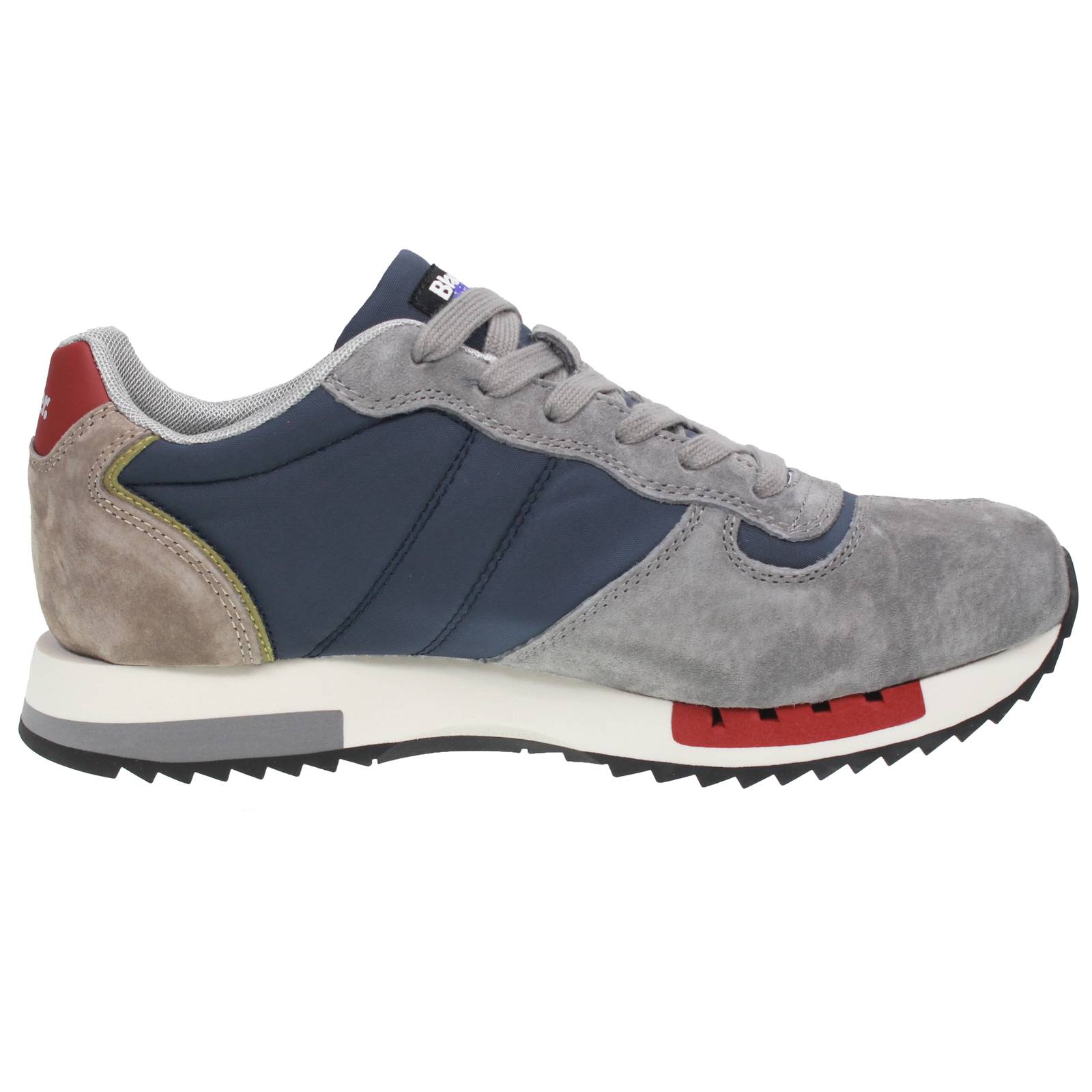 BLAUER Queens - Low Sneakers in Suede and Nylon Man blue Photo 2