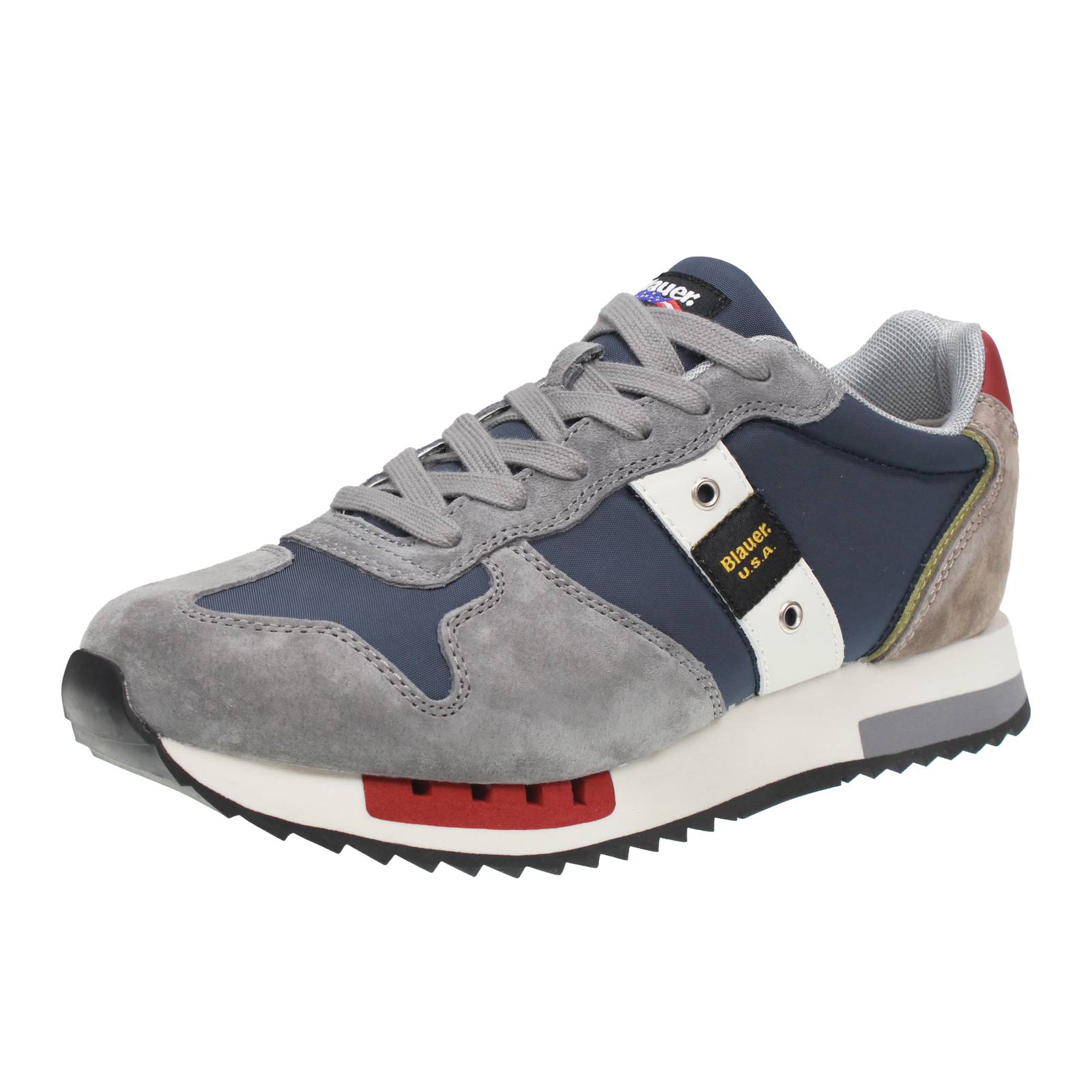 BLAUER Queens - Sneakers basses en daim et nylon Homme bleu
