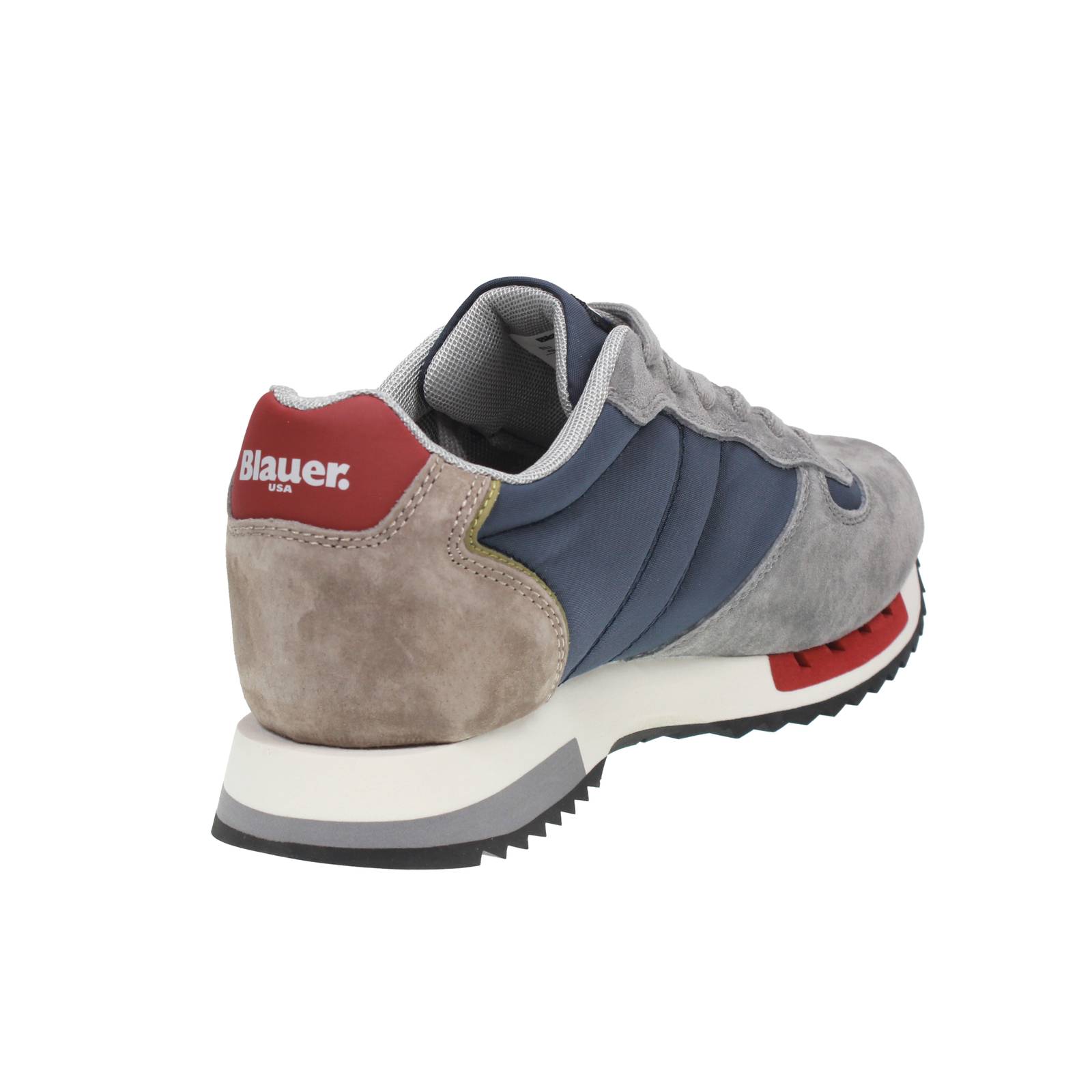 BLAUER Queens - Low Sneakers in Suede and Nylon Man blue Photo 4
