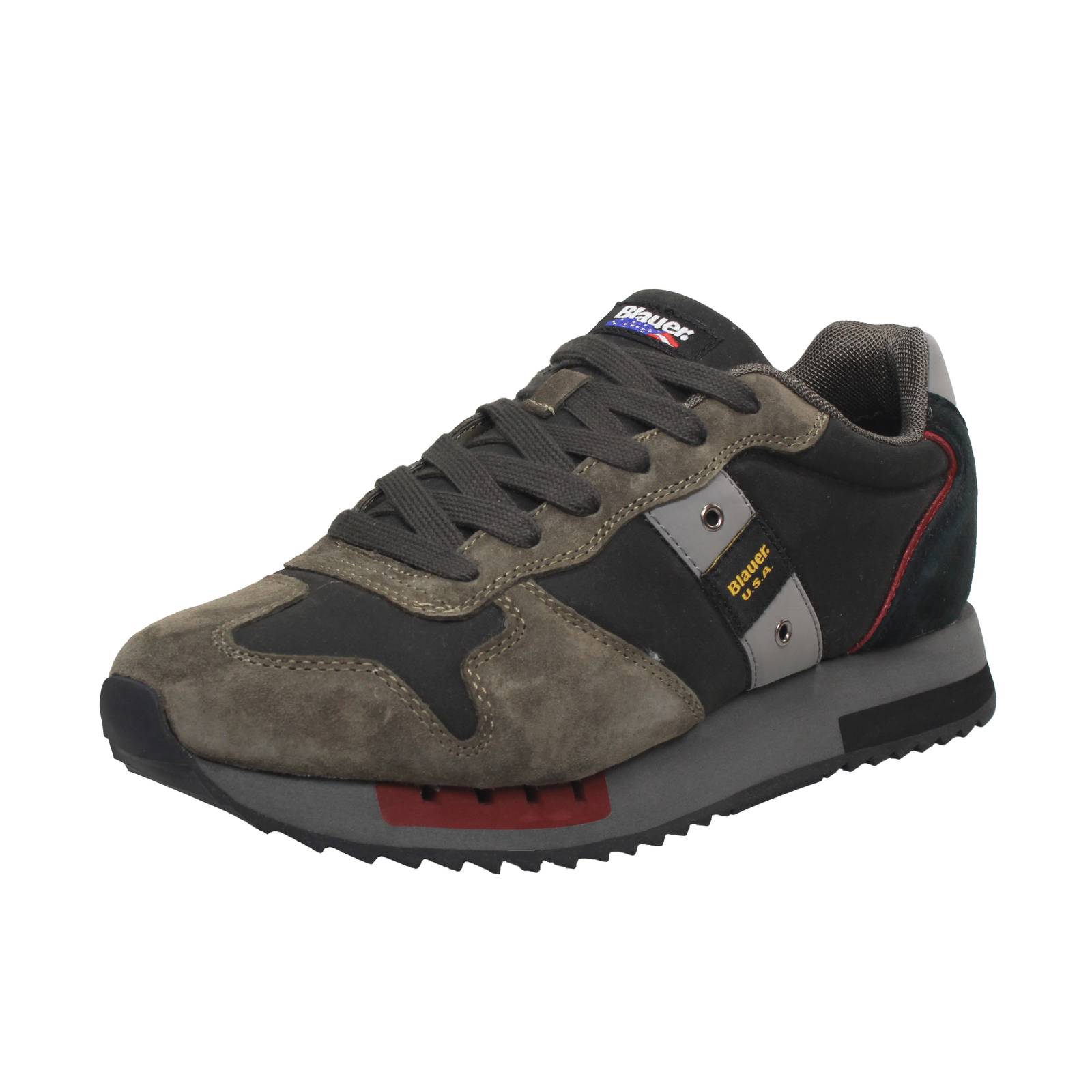 BLAUER Queens - Sneakers basses en daim Homme noir