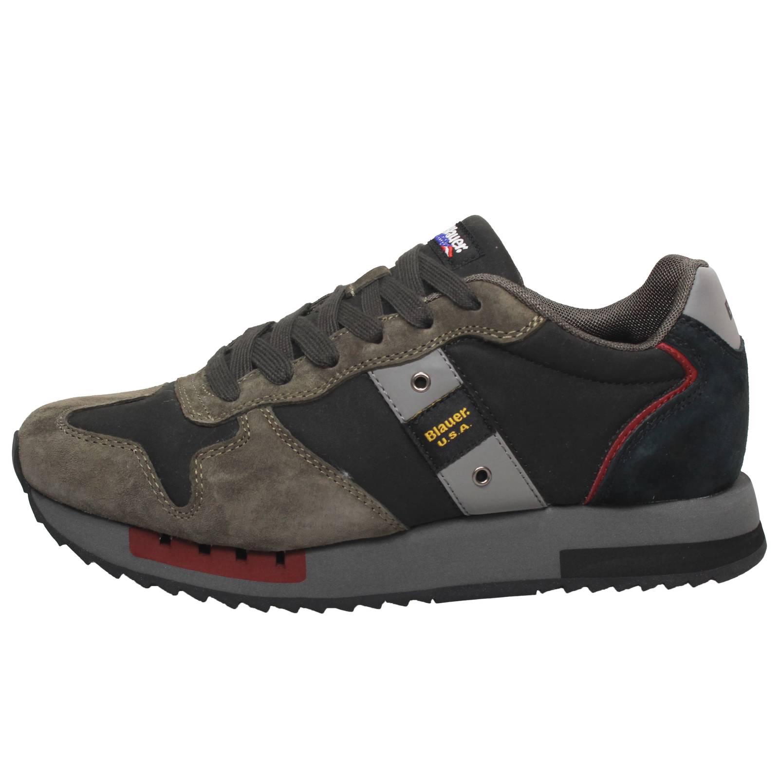 BLAUER Queens - Low Sneakers in Suede Man black Photo 3