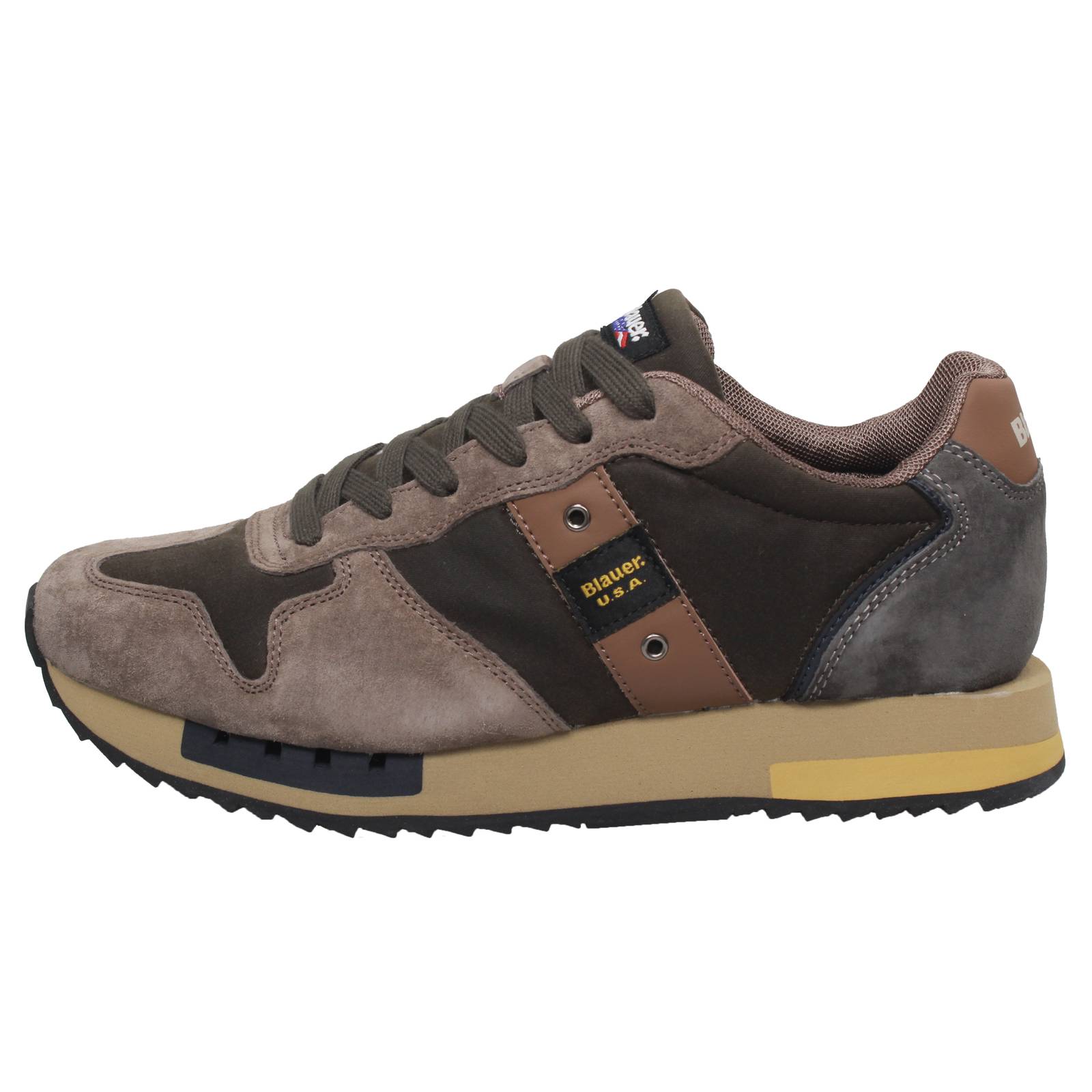 BLAUER Queens - Low Sneakers in Suede Man green Photo 3