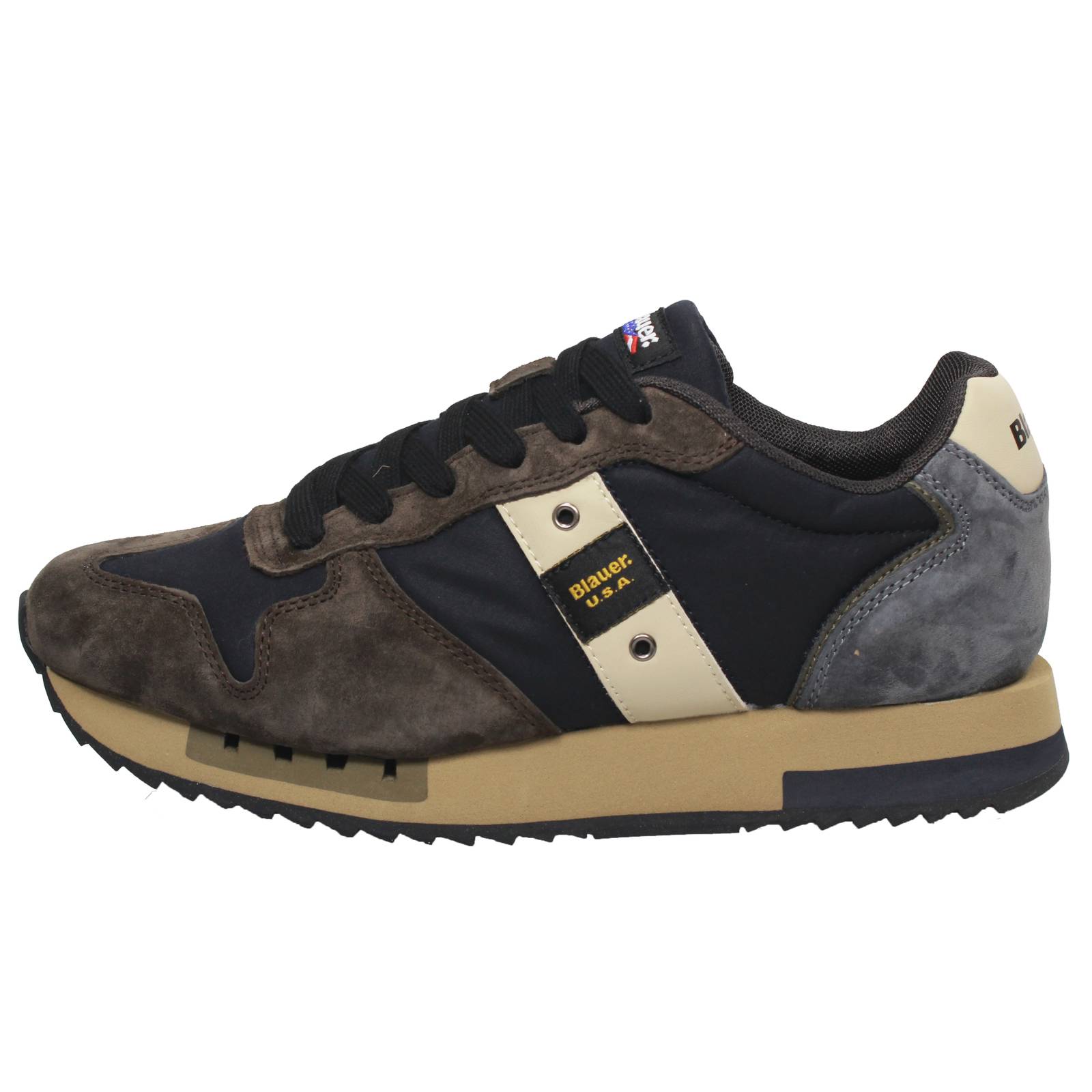 BLAUER Queens - Low Sneakers in Suede Man blue Photo 3