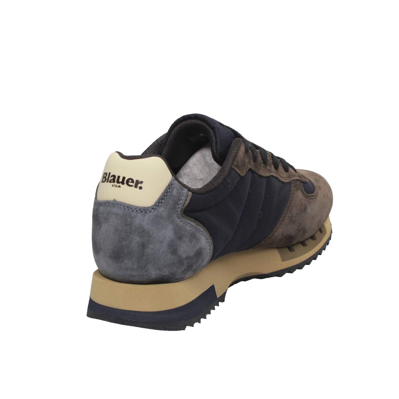 BLAUER Queens - Low Sneakers in Suede Man blue Photo 4