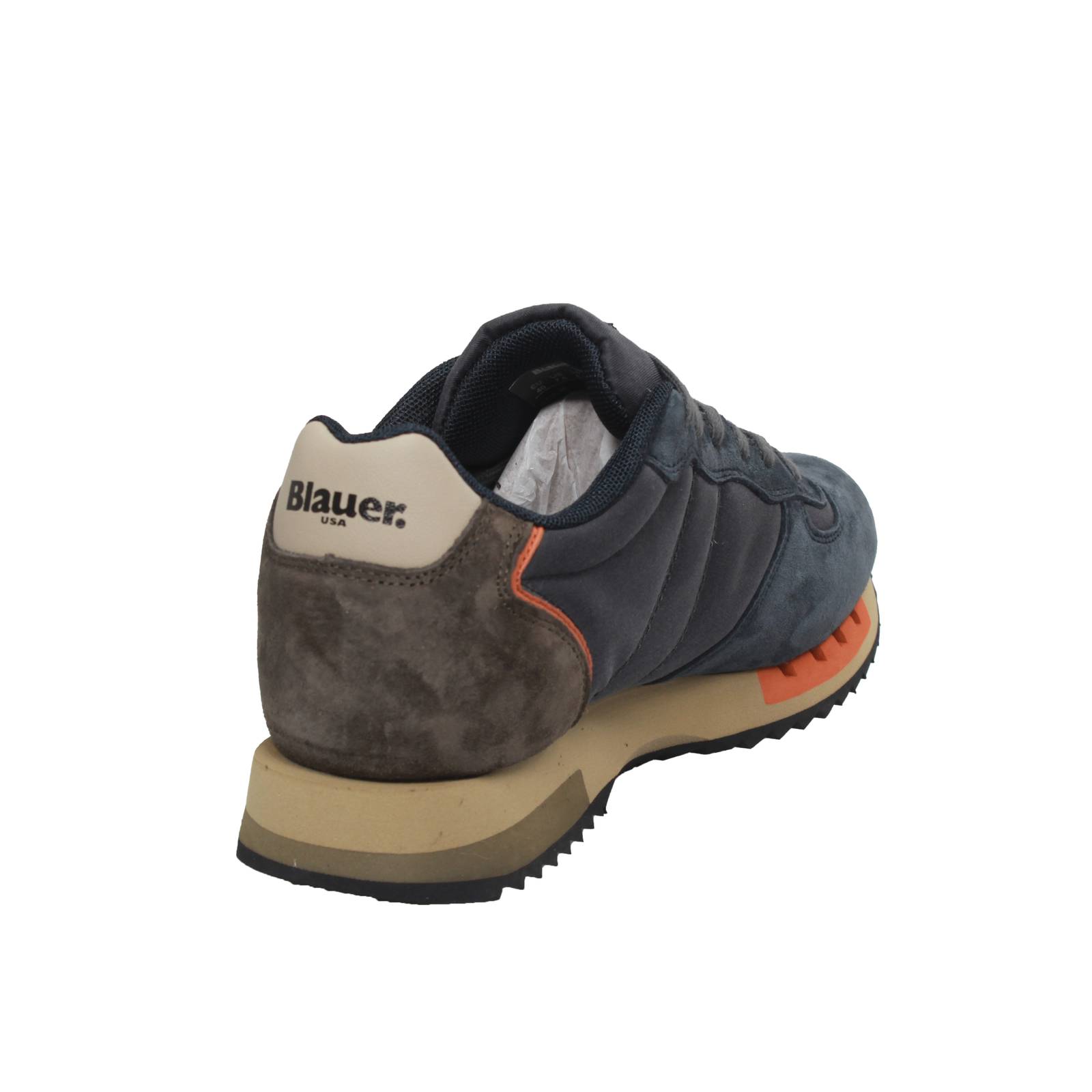 BLAUER Queens - Low Sneakers in Suede Man blue Photo 4