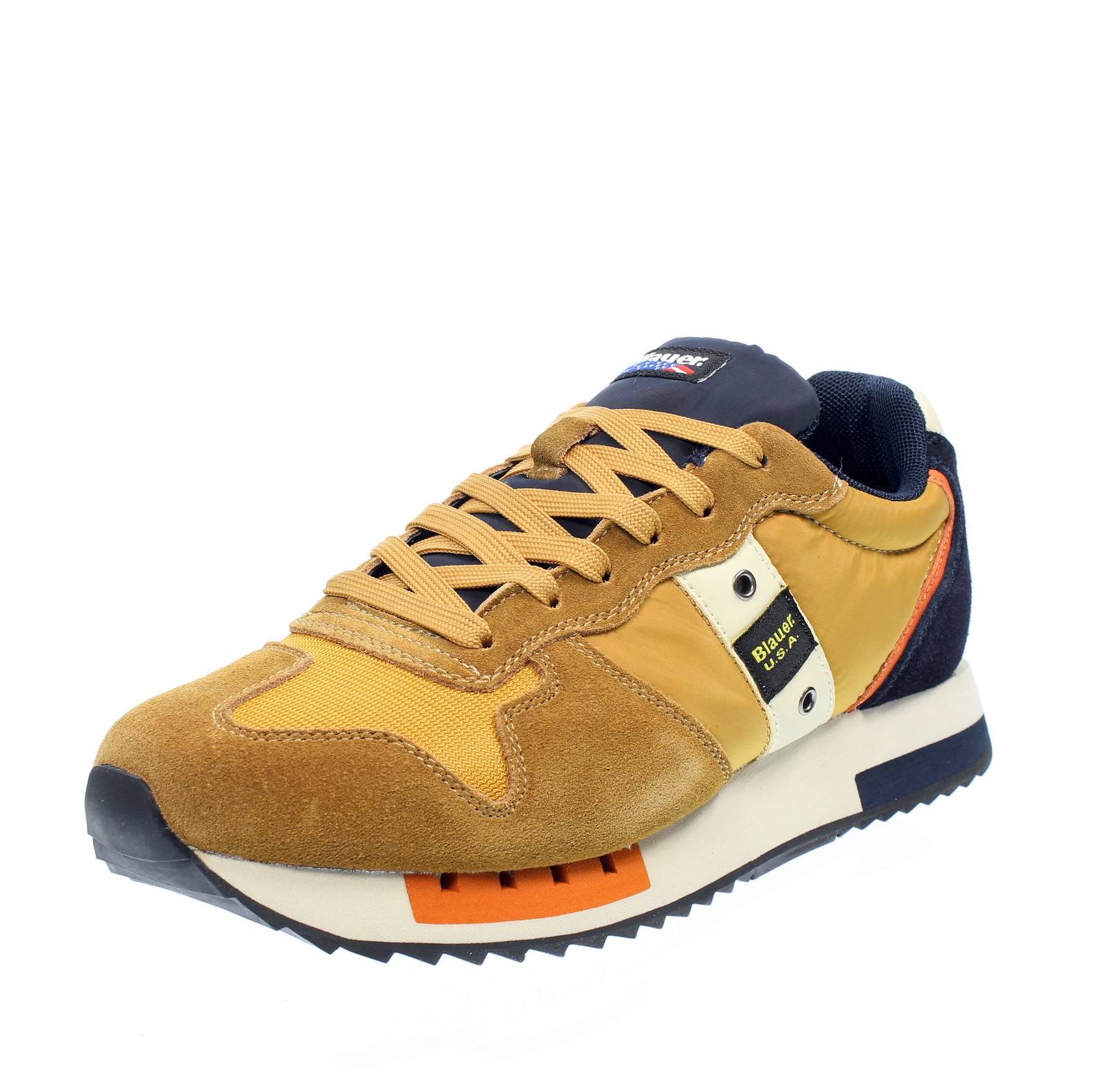 Blauer Queens - Кроссовки из замши Giallo - Повседневные кроссовки Uomo Scarpe
