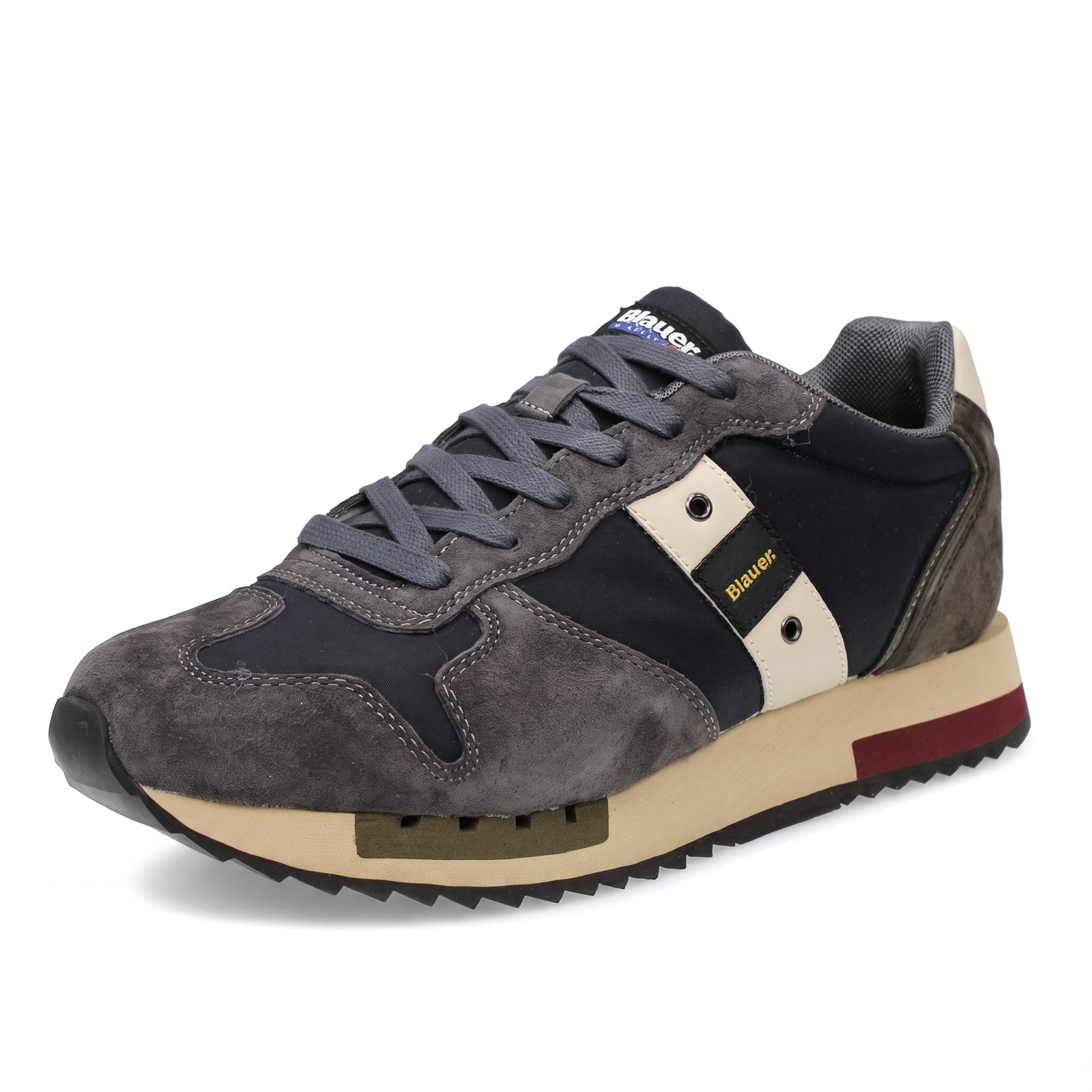 BLAUER Queens - Sneakers basses en daim Homme bleu