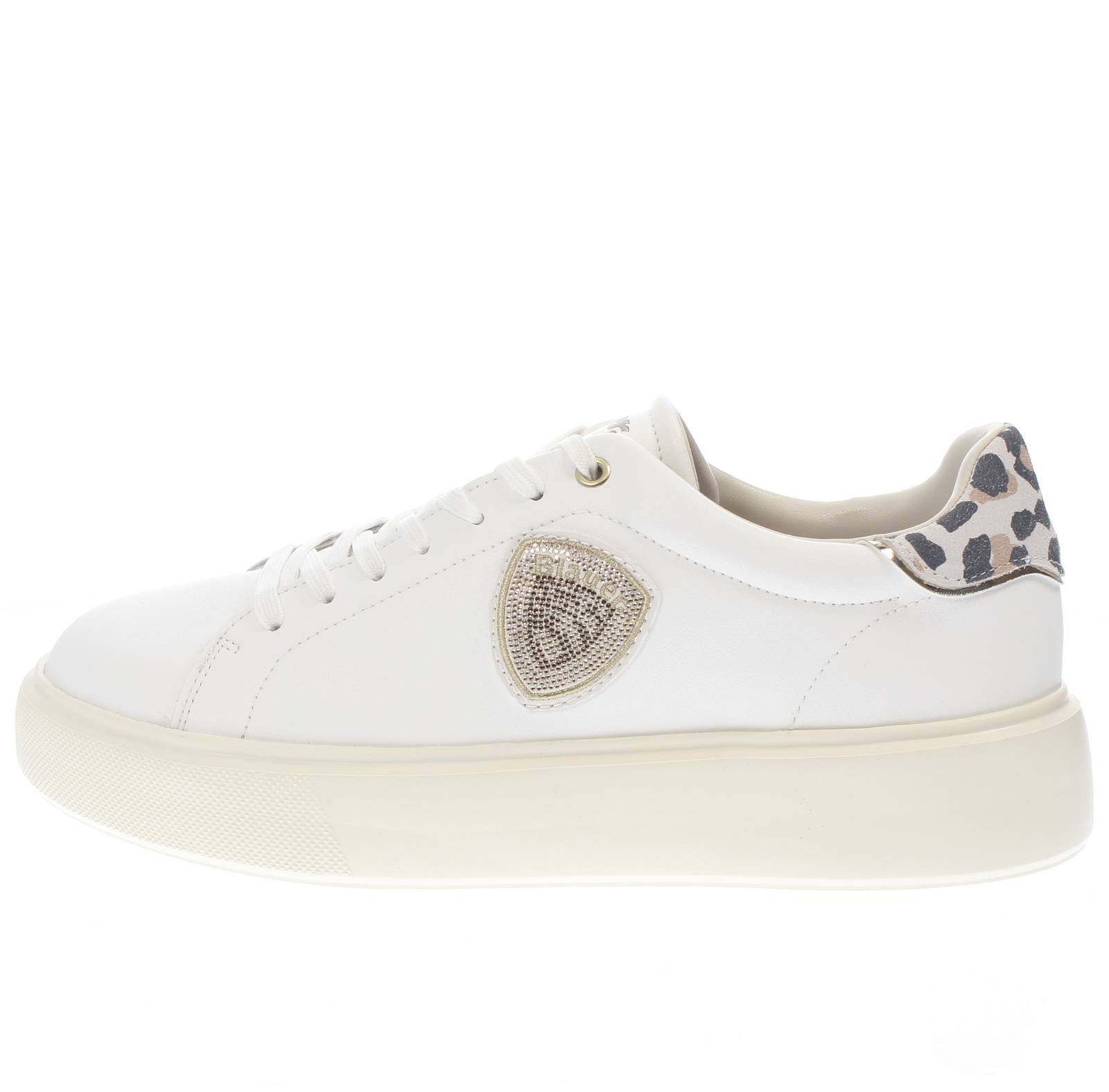 BLAUER Venus - Leather Platform Sneakers Woman white Photo 3