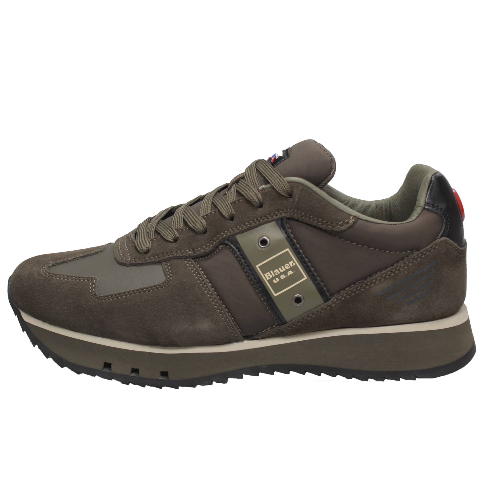 BLAUER Tokyo- Low Sneakers in Suede Man green Photo 3