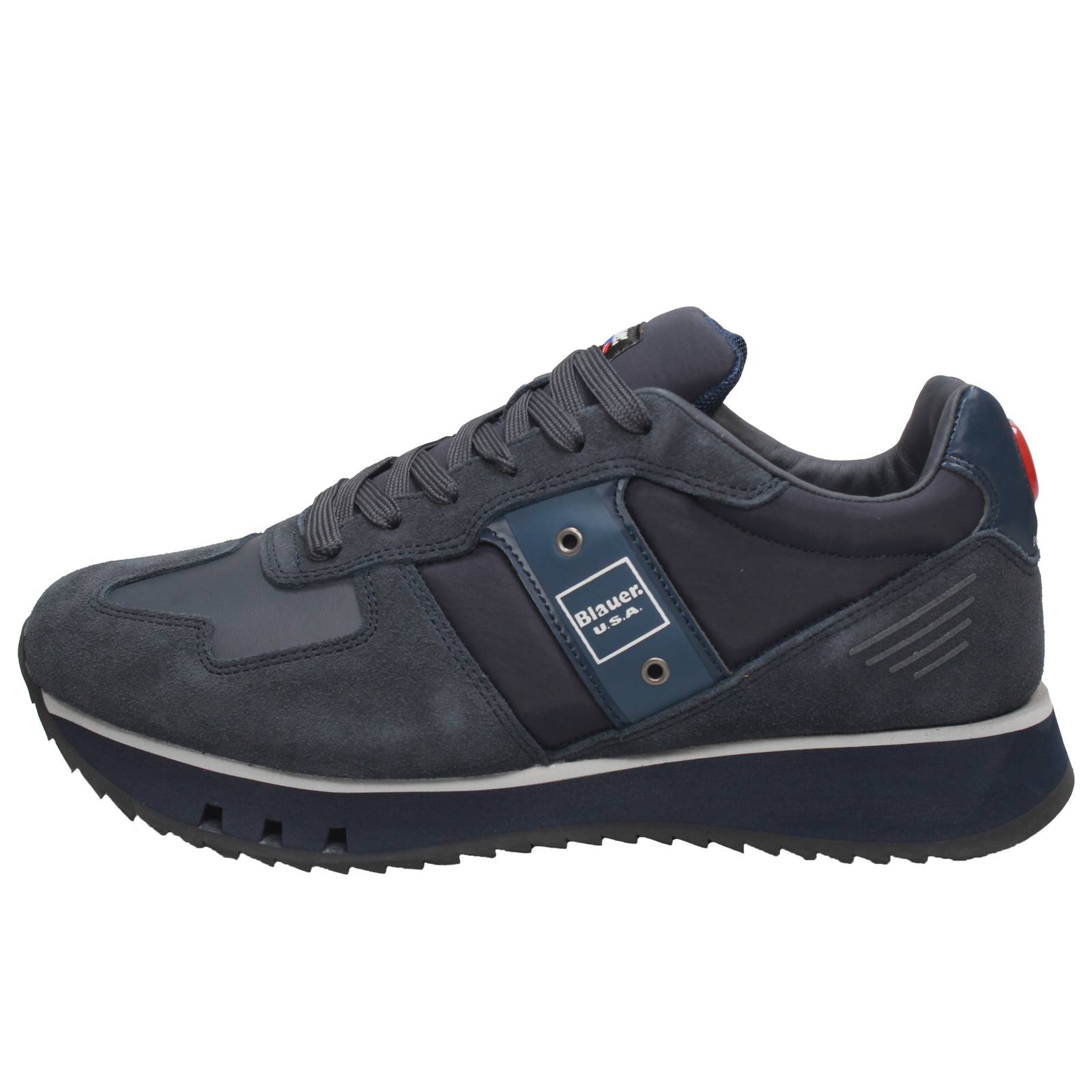 BLAUER Tokyo- Low Sneakers in Suede Man blue Photo 3