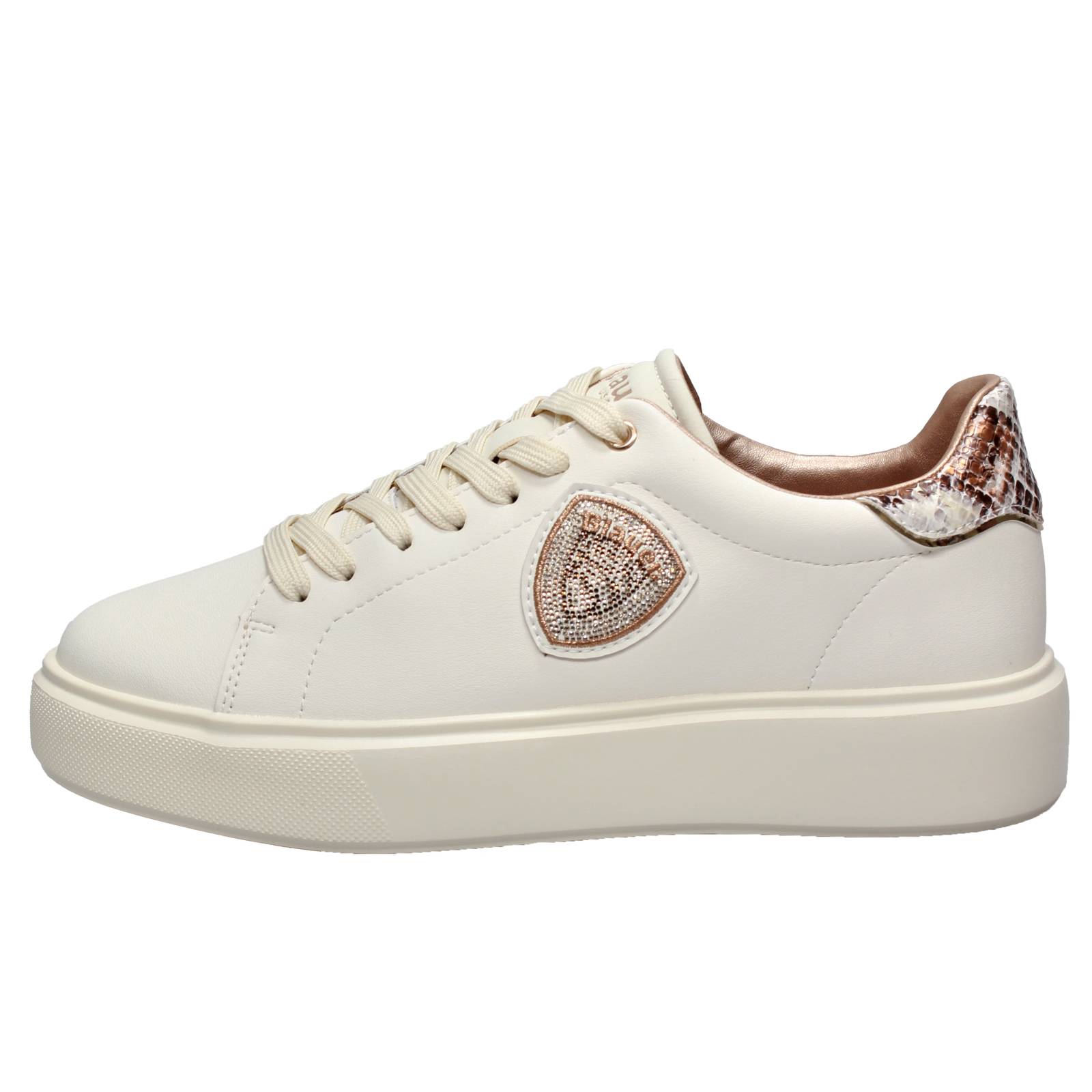 BLAUER Venus - Sneakers platform Donna beige Foto 3