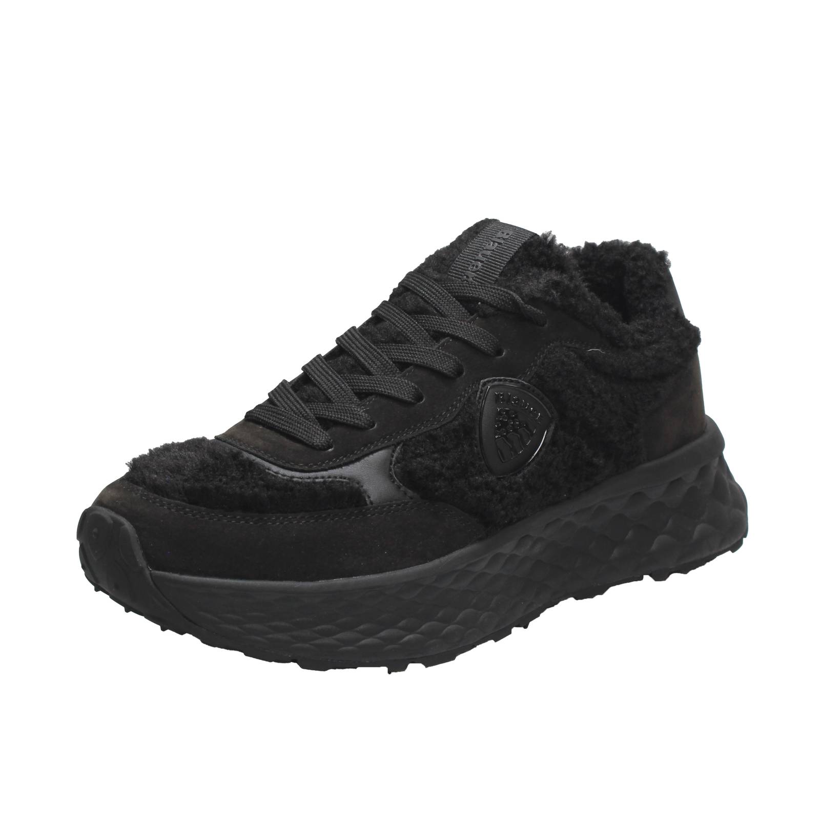 BLAUER Plateau-Sneakers aus Stoff Damen schwarz