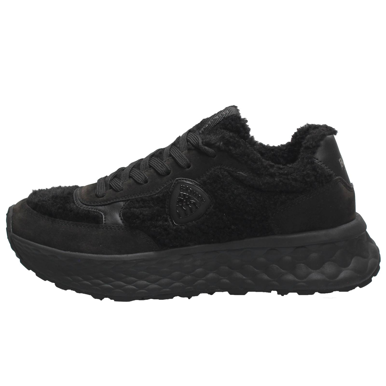 BLAUER Sneakers con platform in tessuto Donna nero Foto 3