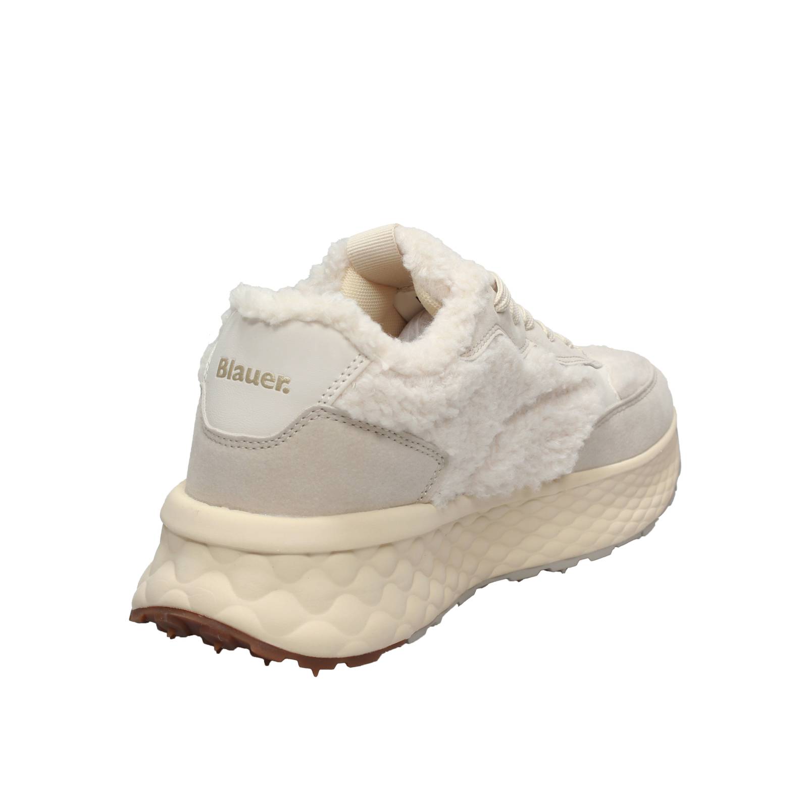 BLAUER Sneakers con platform in tessuto Donna beige Foto 4