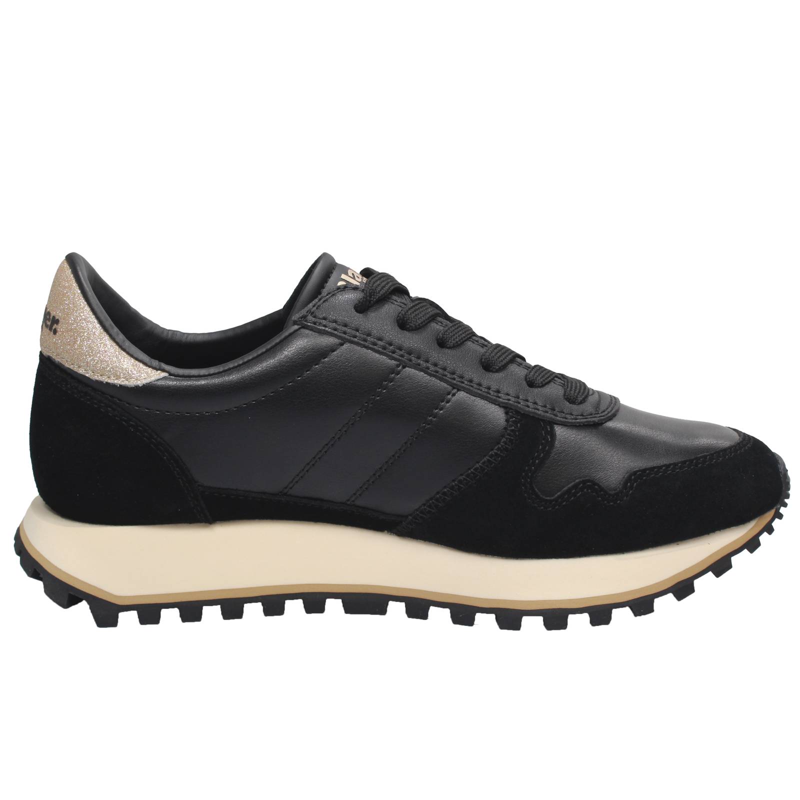 BLAUER Millen - Low Leather Sneakers Woman black Photo 2