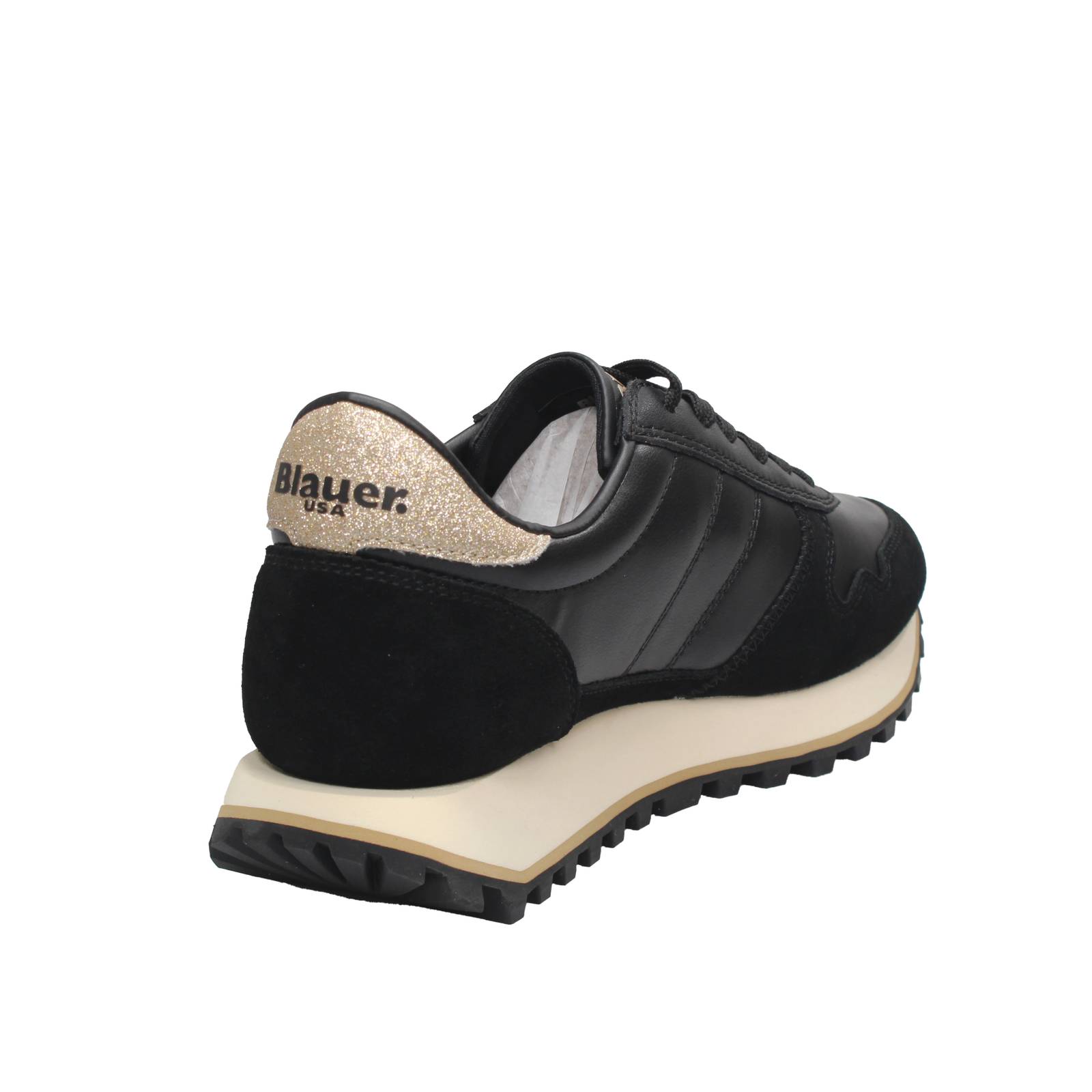 BLAUER Millen - Low Leather Sneakers Woman black Photo 4