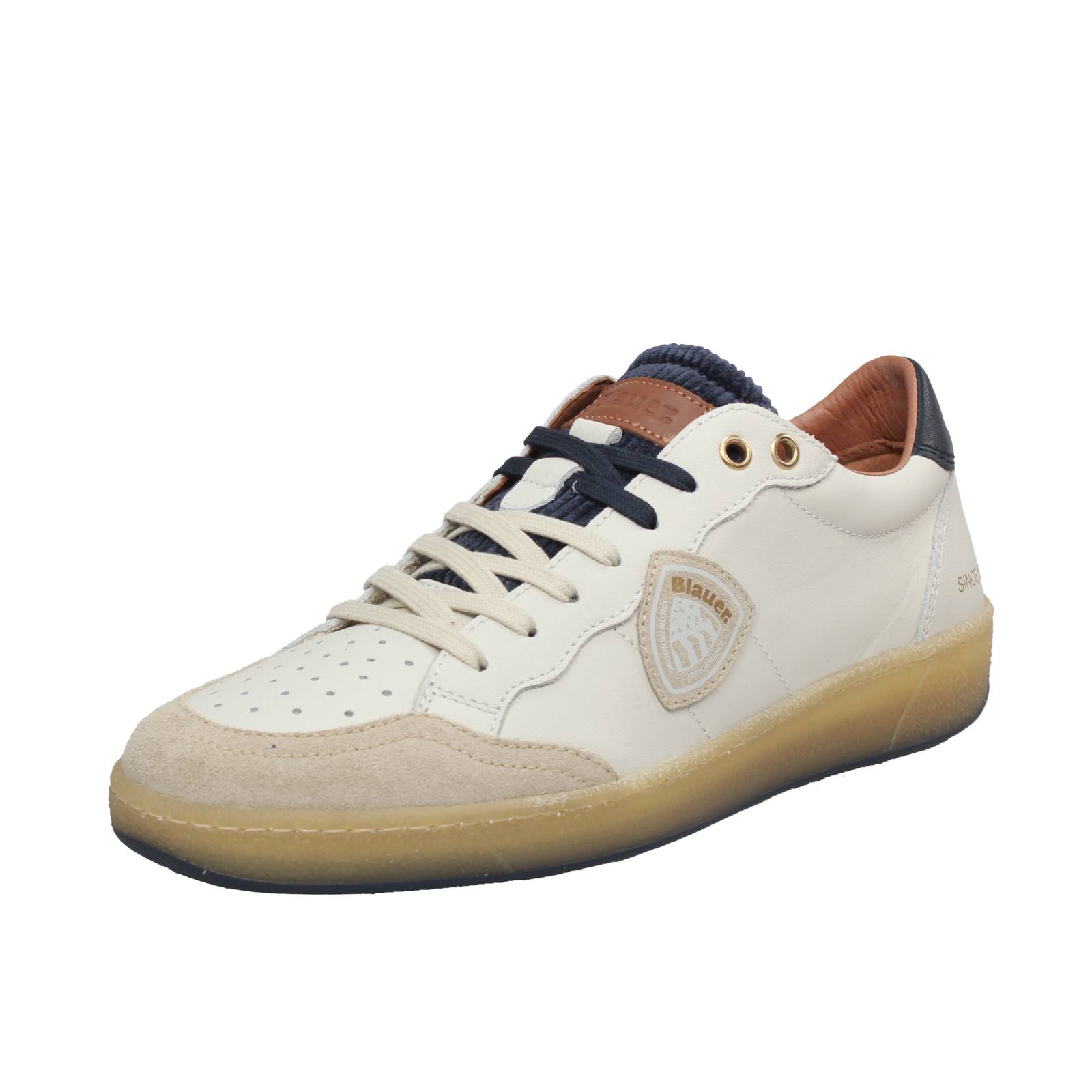BLAUER Murray - Sneakers basses en cuir Homme blanc