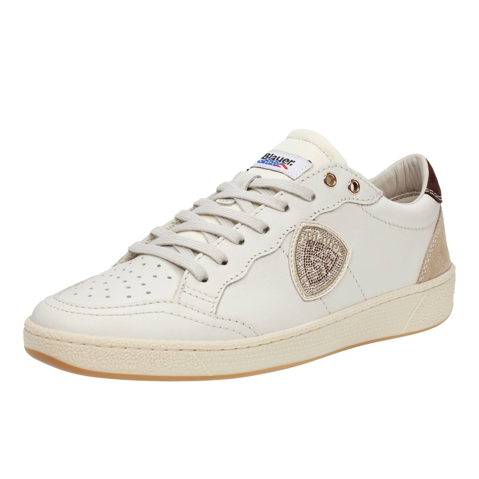 BLAUER Olympia - Niedrige Leder-Sneakers Damen weiß