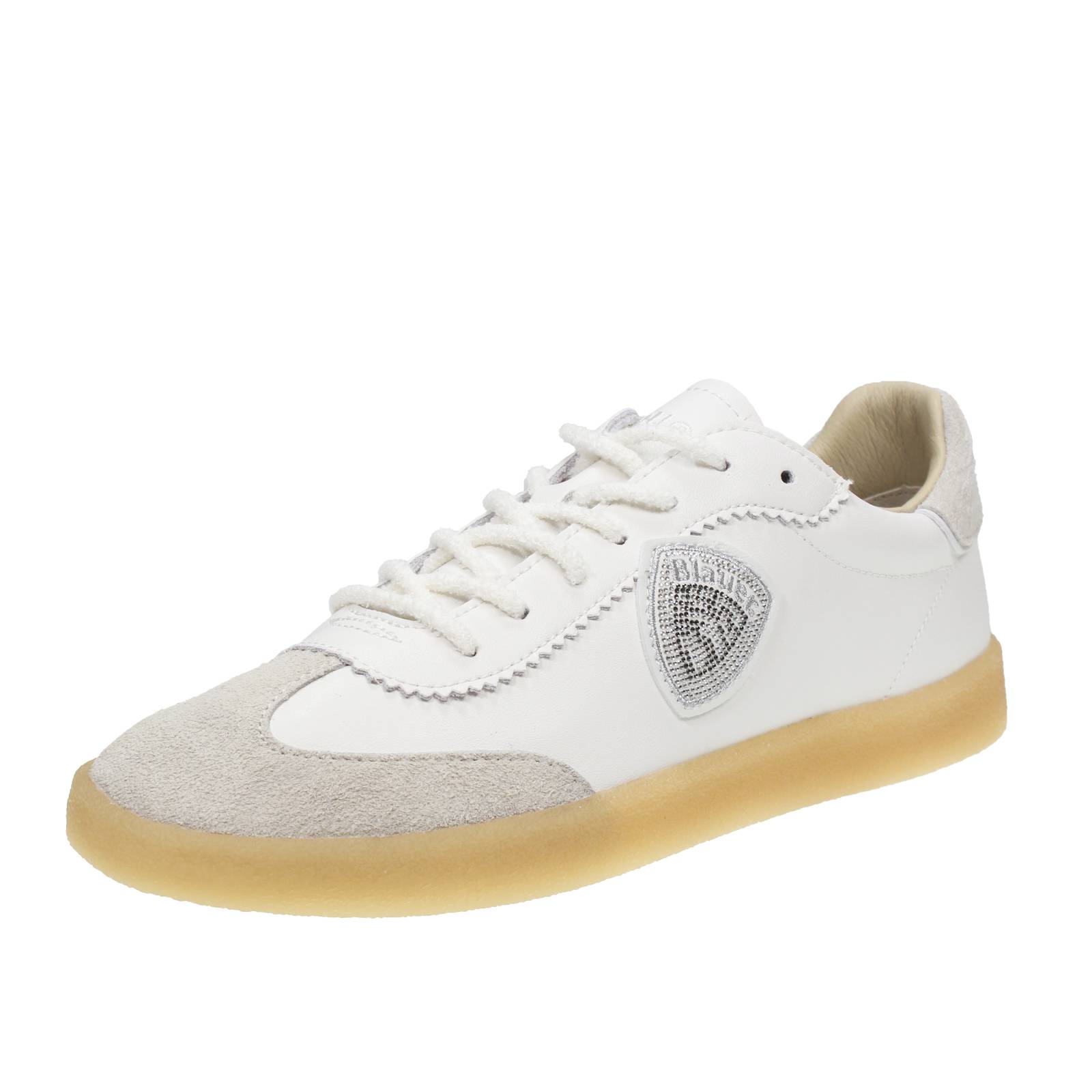 BLAUER Aurora - Niedrige Sneakers aus Leder Damen weiß