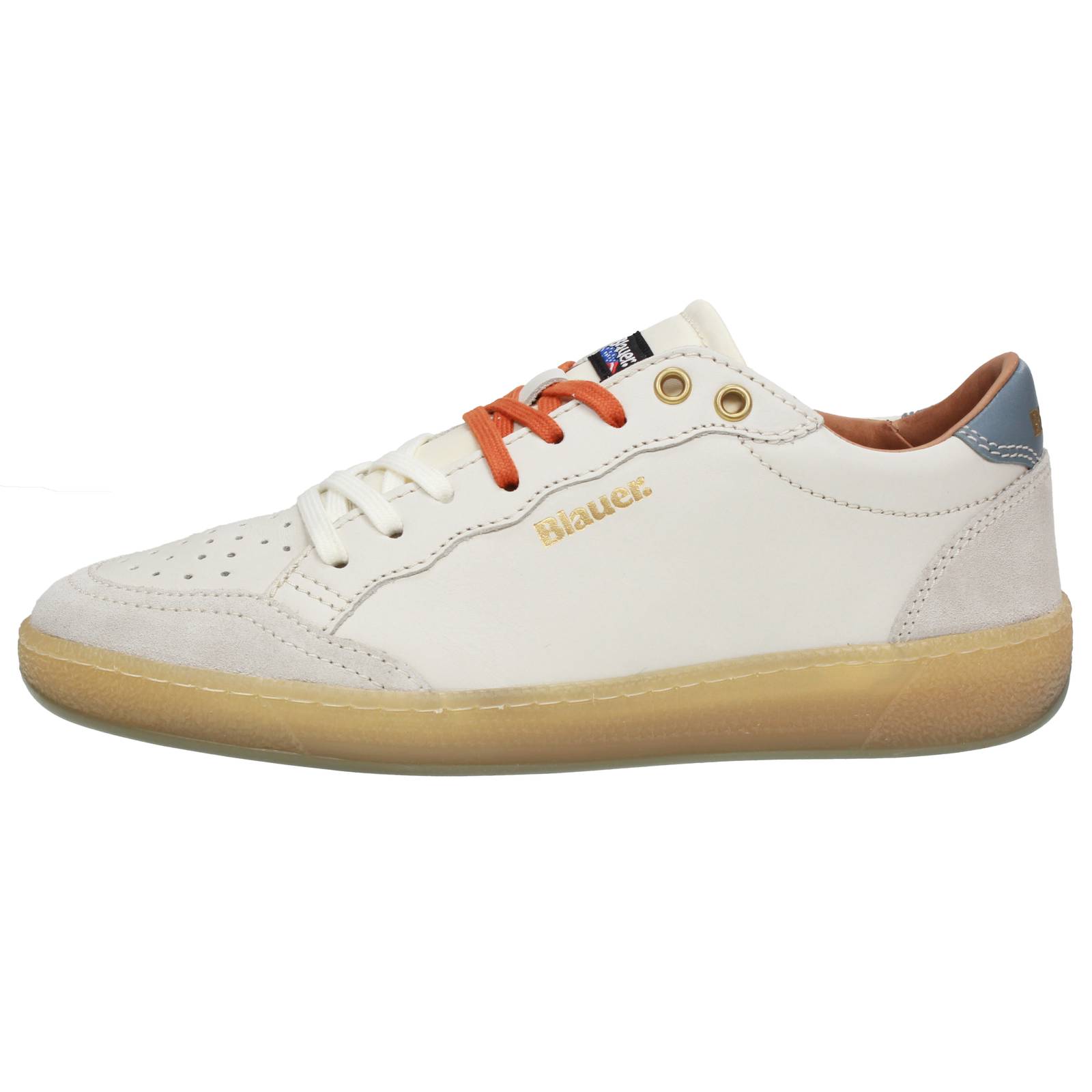 BLAUER Murray - Niedrige Sneakers aus Leder Herren weiß Foto 3