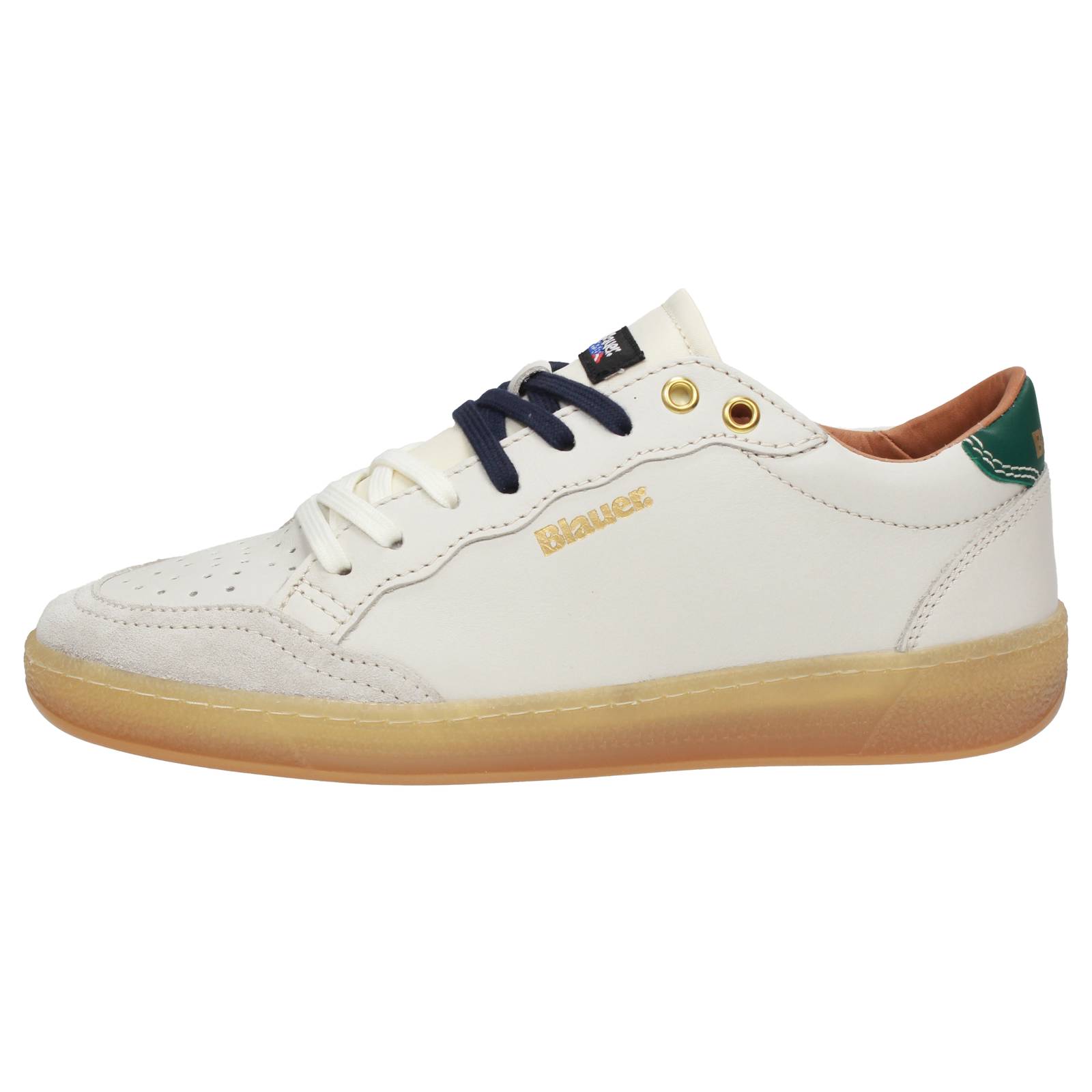 BLAUER Murray - Niedrige Sneakers aus Leder Herren weiß Foto 3