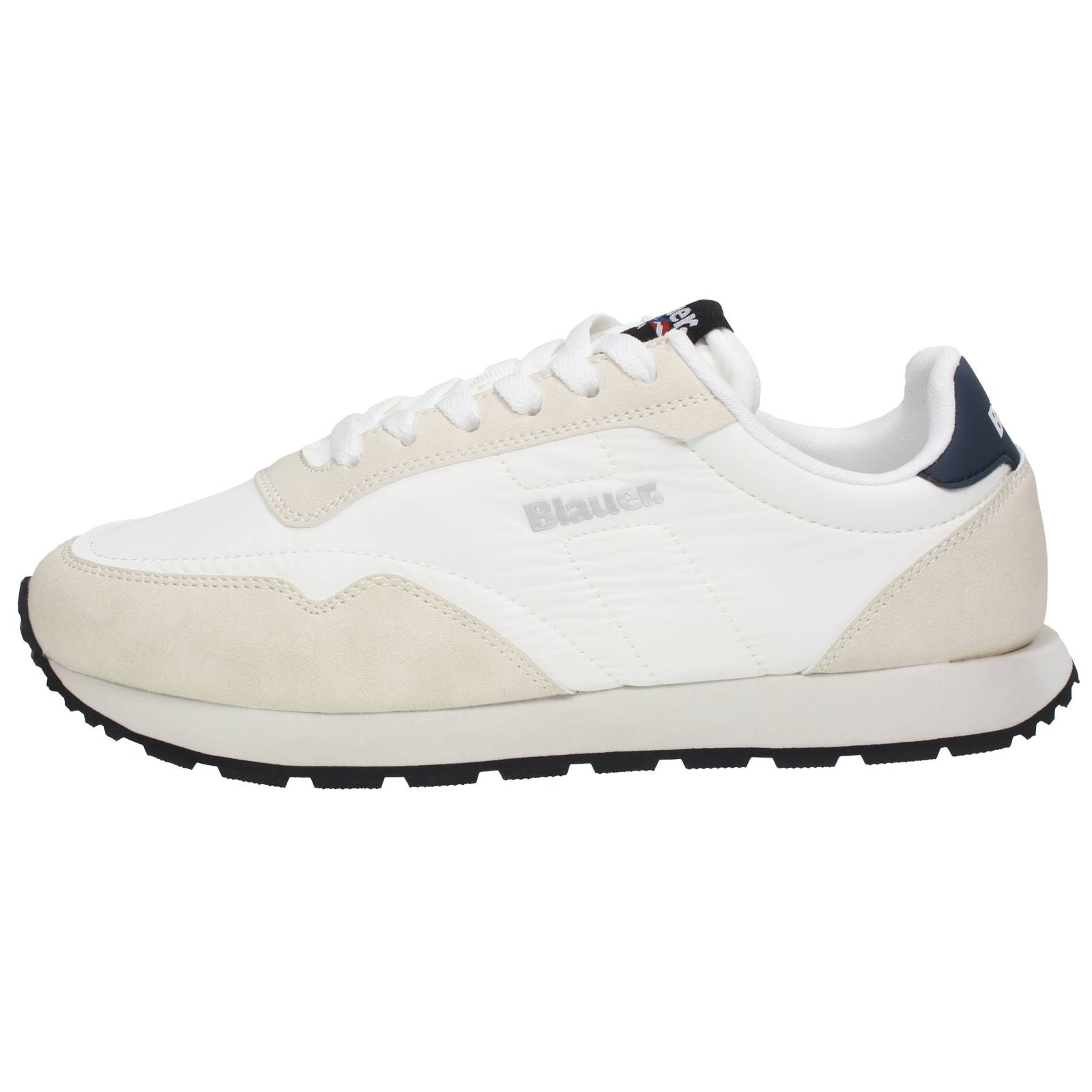 BLAUER Falcon - Low-top fabric sneakers Man white Photo 3