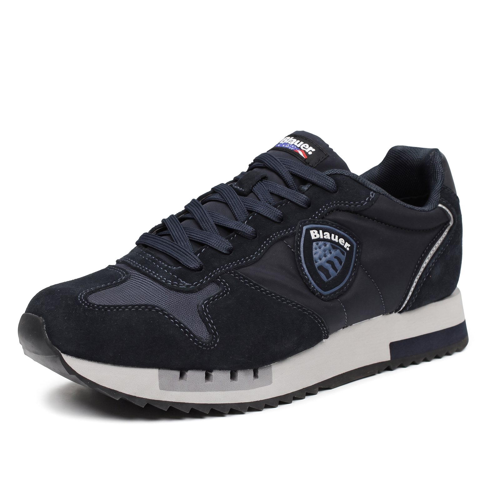 BLAUER Queens - Sneakers basses en daim Homme bleu