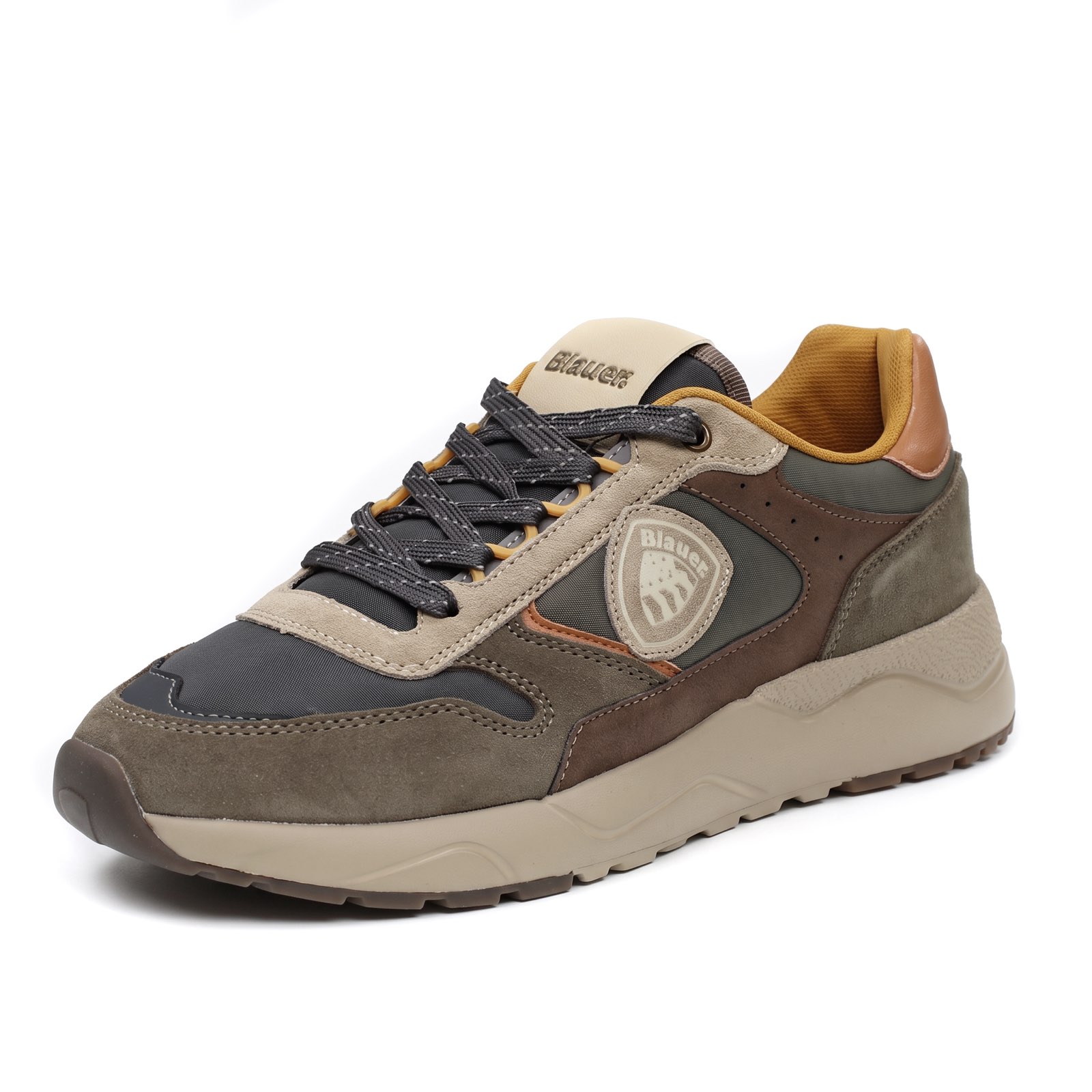 BLAUER Ozark – Niedrige Sneakers aus Wildleder Herren grün