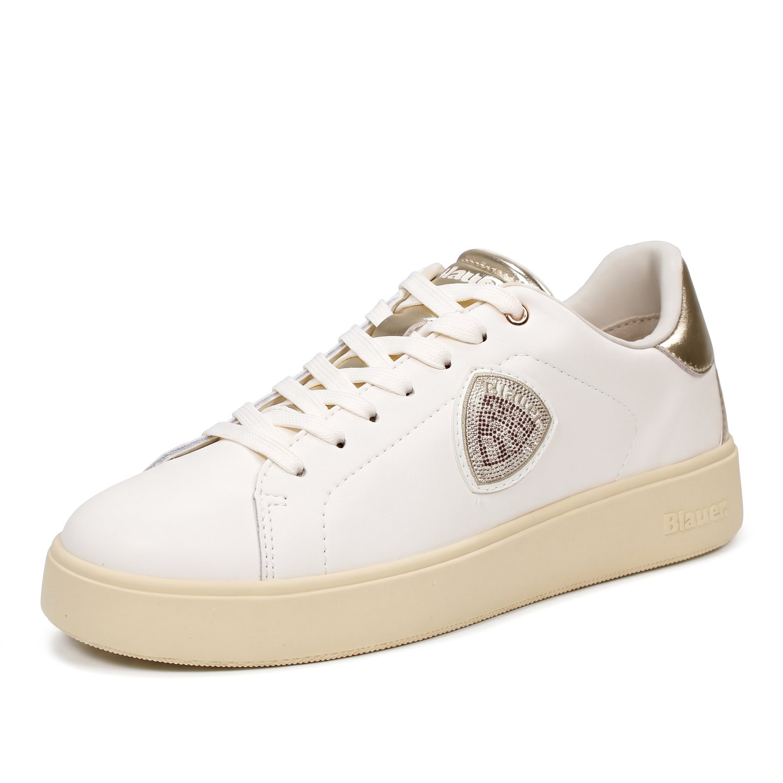 BLAUER Victory – Sneakers aus Leder Damen sandfarben