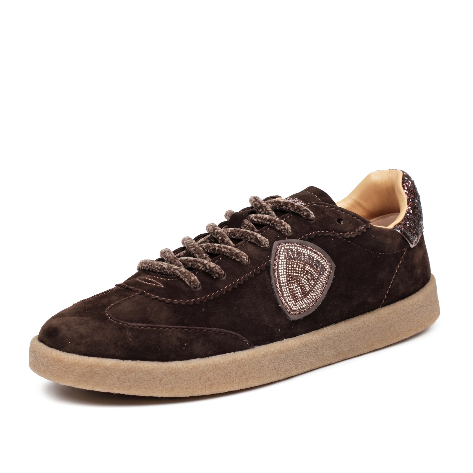 BLAUER Aurora – Niedrige Sneakers aus Wildleder Damen dunkelbraun