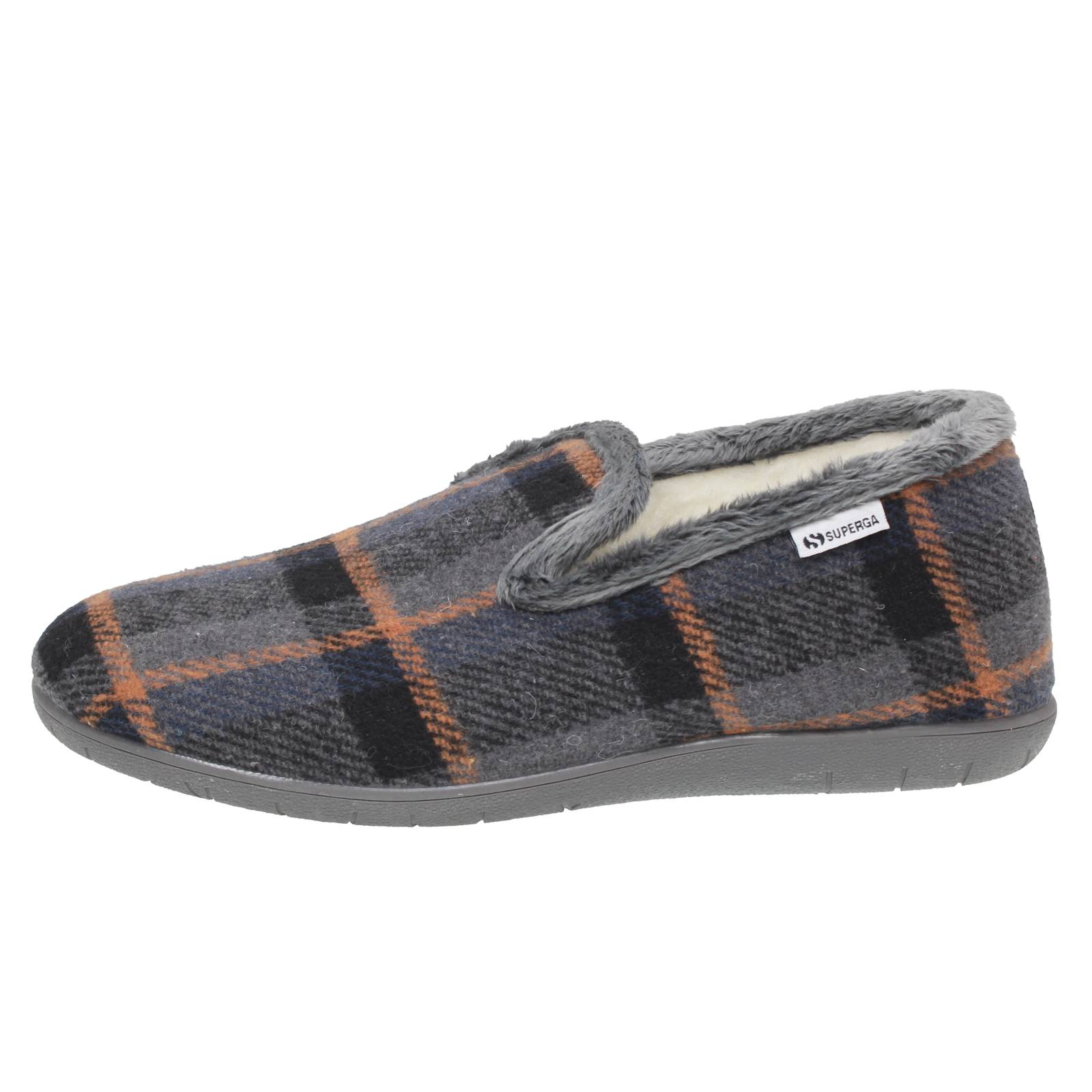 SUPERGA Hausschuhe aus Stoff Herren grau Foto 3