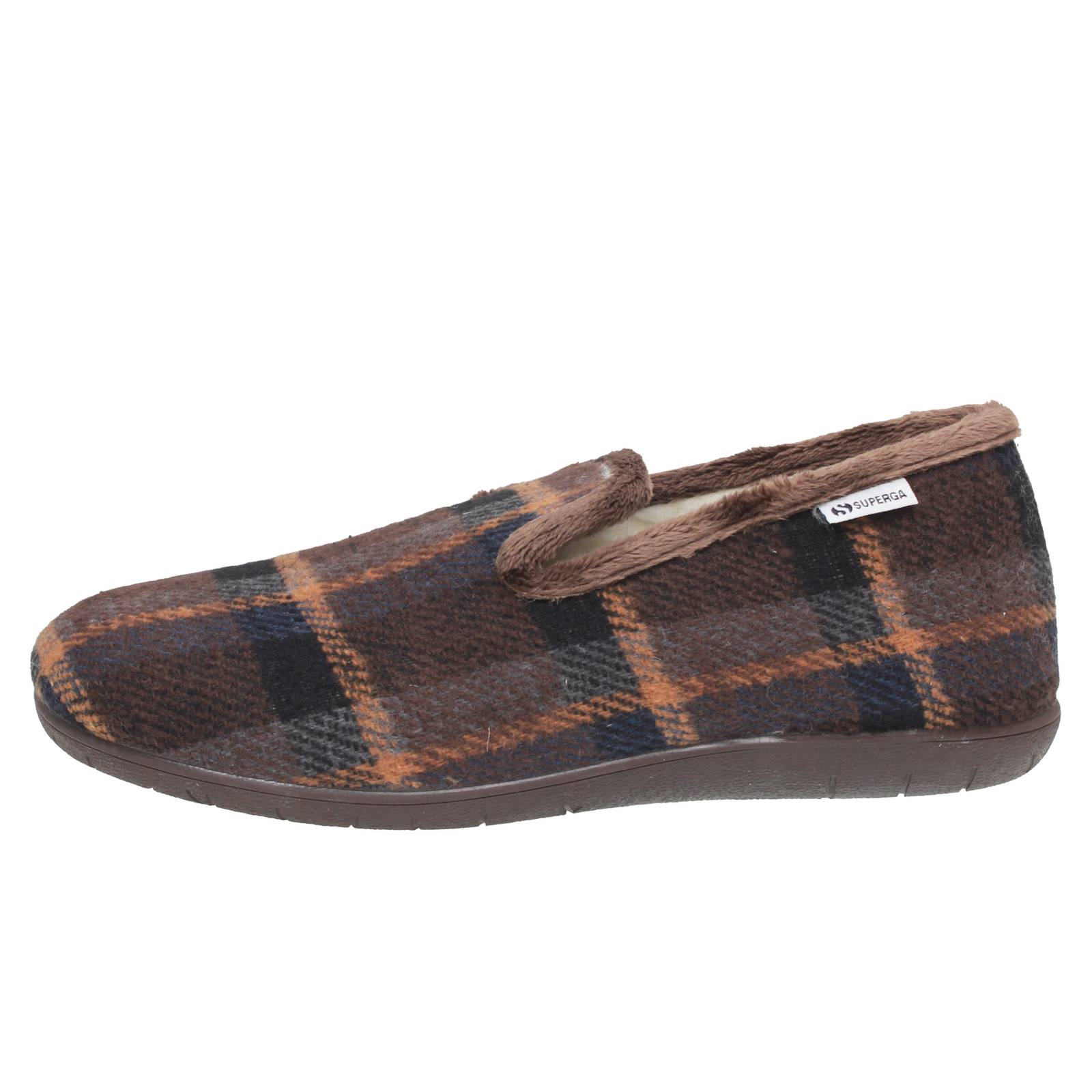 SUPERGA Hausschuhe aus Stoff Herren braun Foto 3