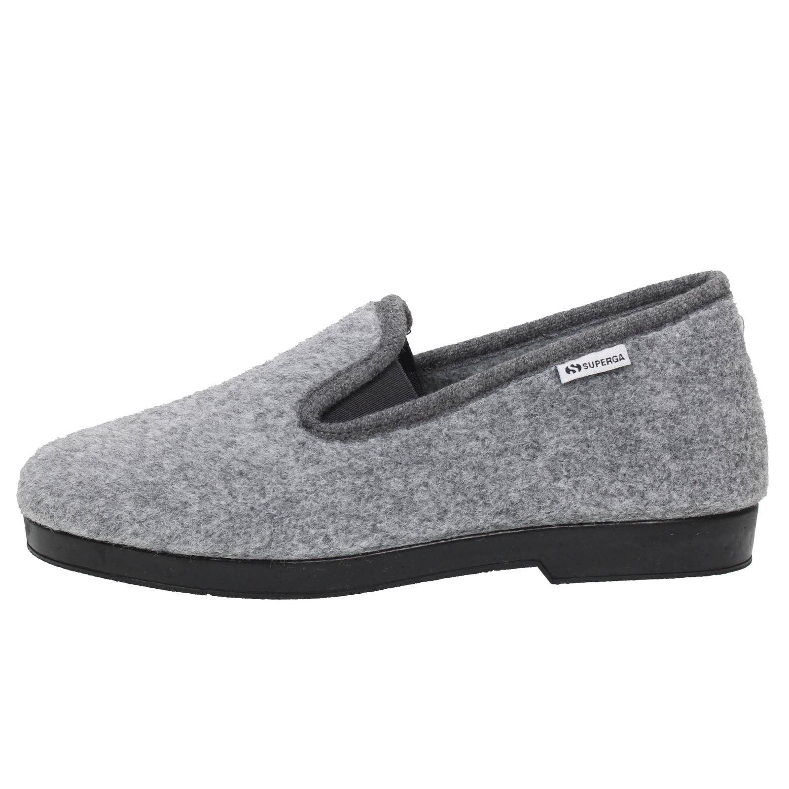 SUPERGA Warme Textilpantoffeln Herren grau Foto 3