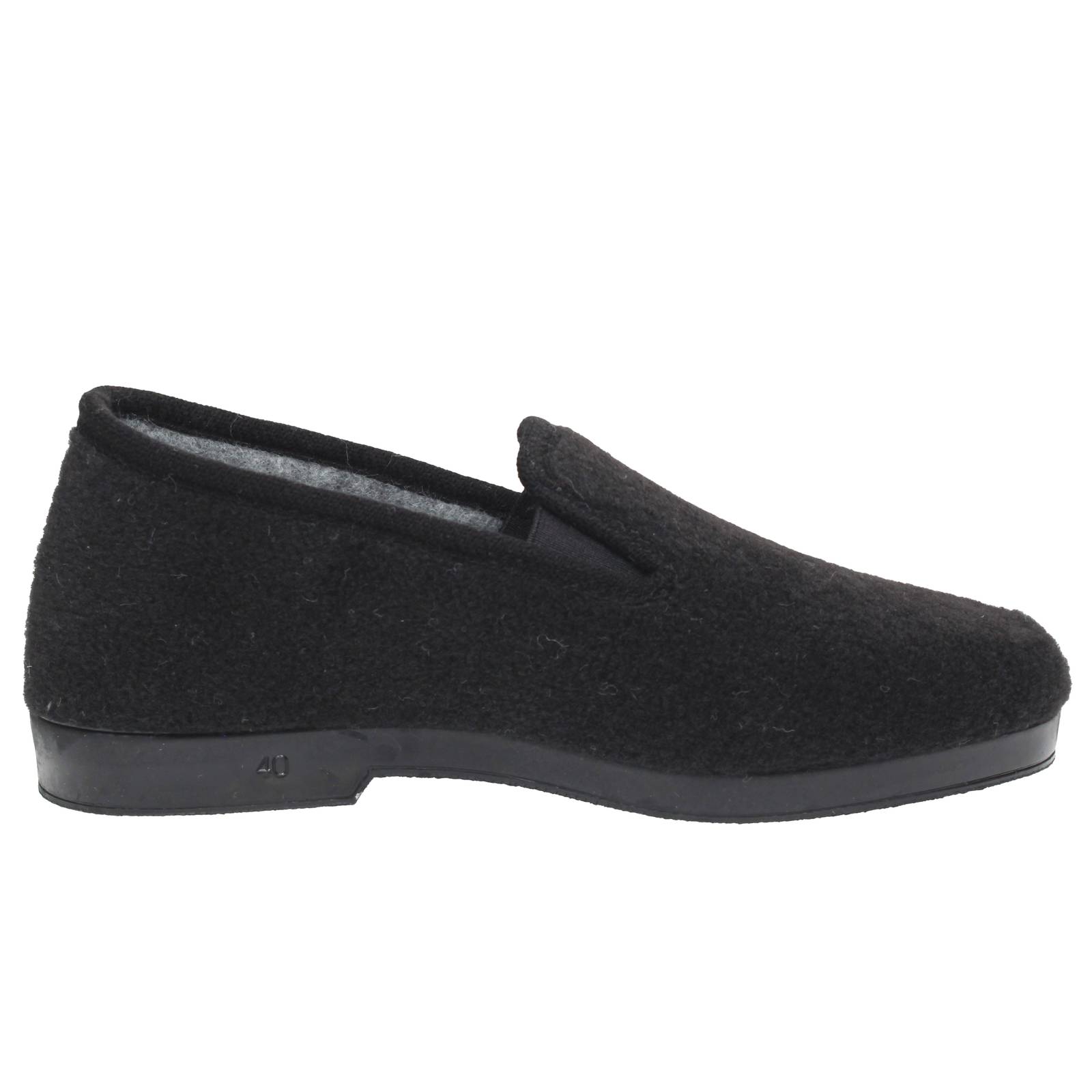SUPERGA Warme Textilpantoffeln Herren schwarz Foto 2