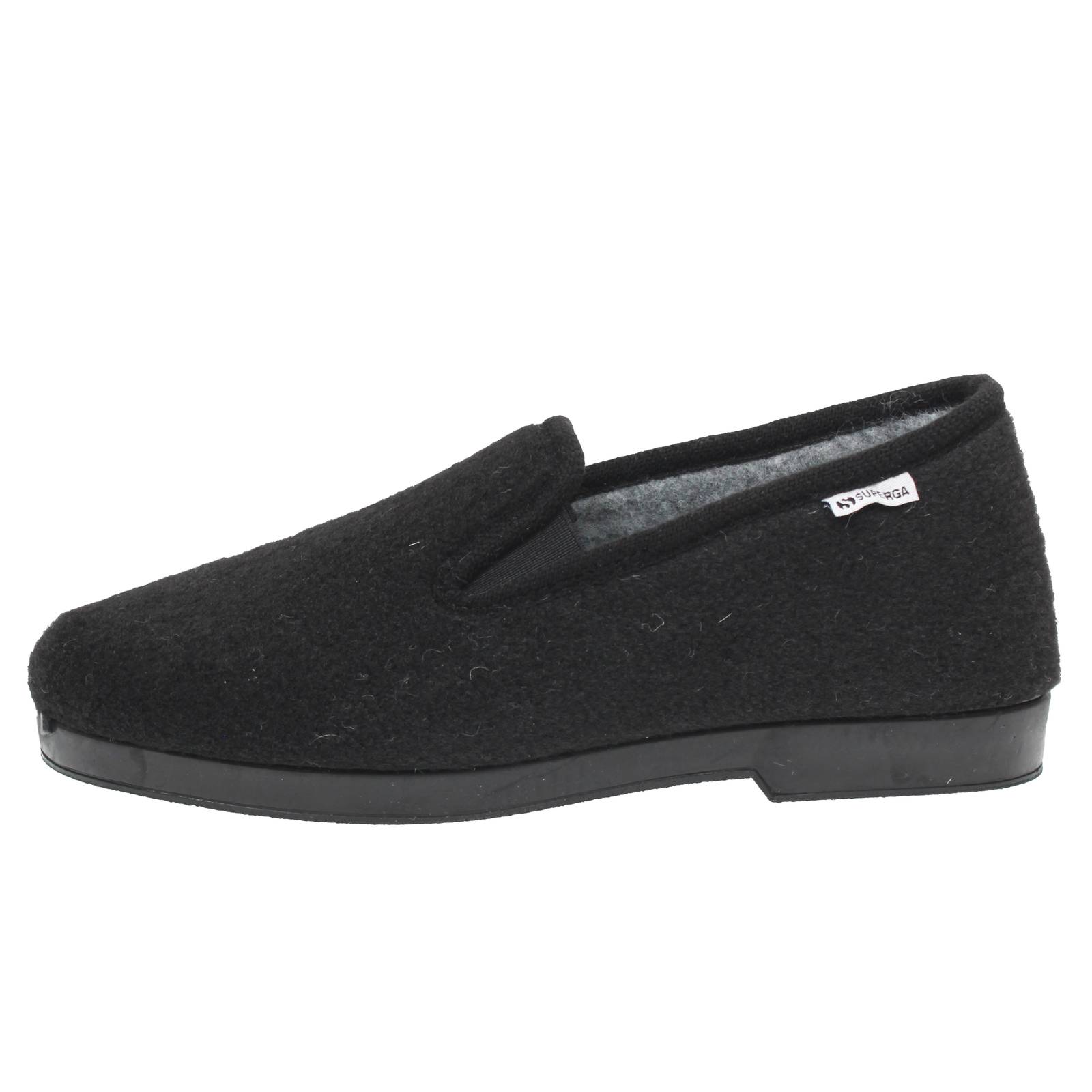 SUPERGA Warme Textilpantoffeln Herren schwarz Foto 3