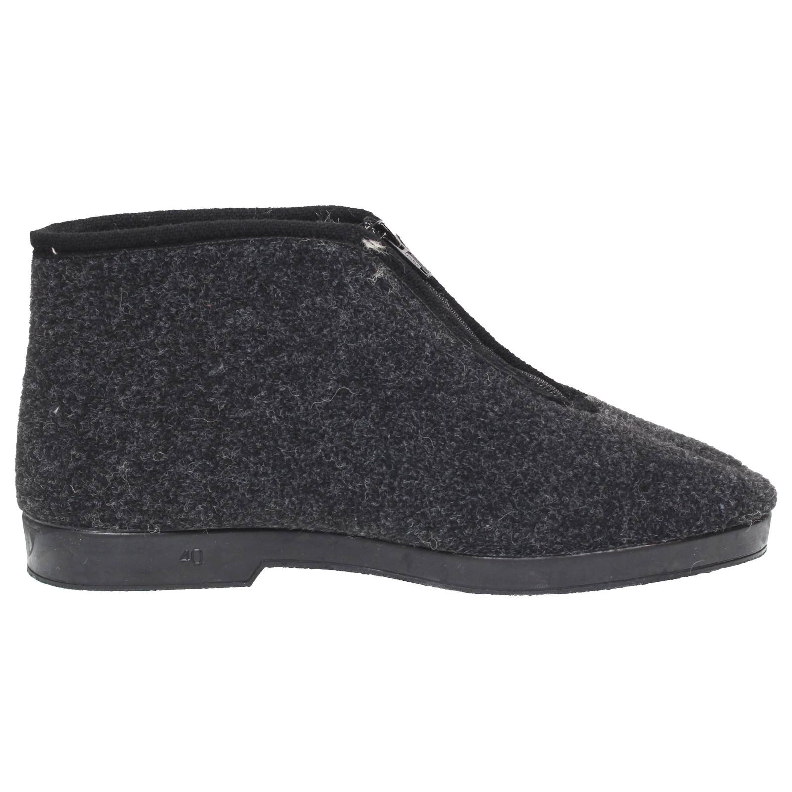 SUPERGA Stoffslipper mit Reißverschluss Herren grau Foto 2