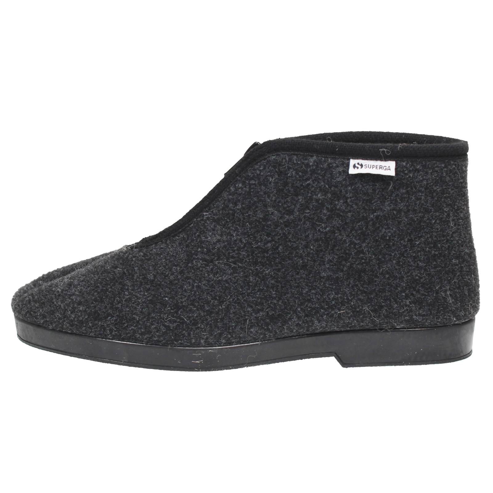 SUPERGA Stoffslipper mit Reißverschluss Herren grau Foto 3